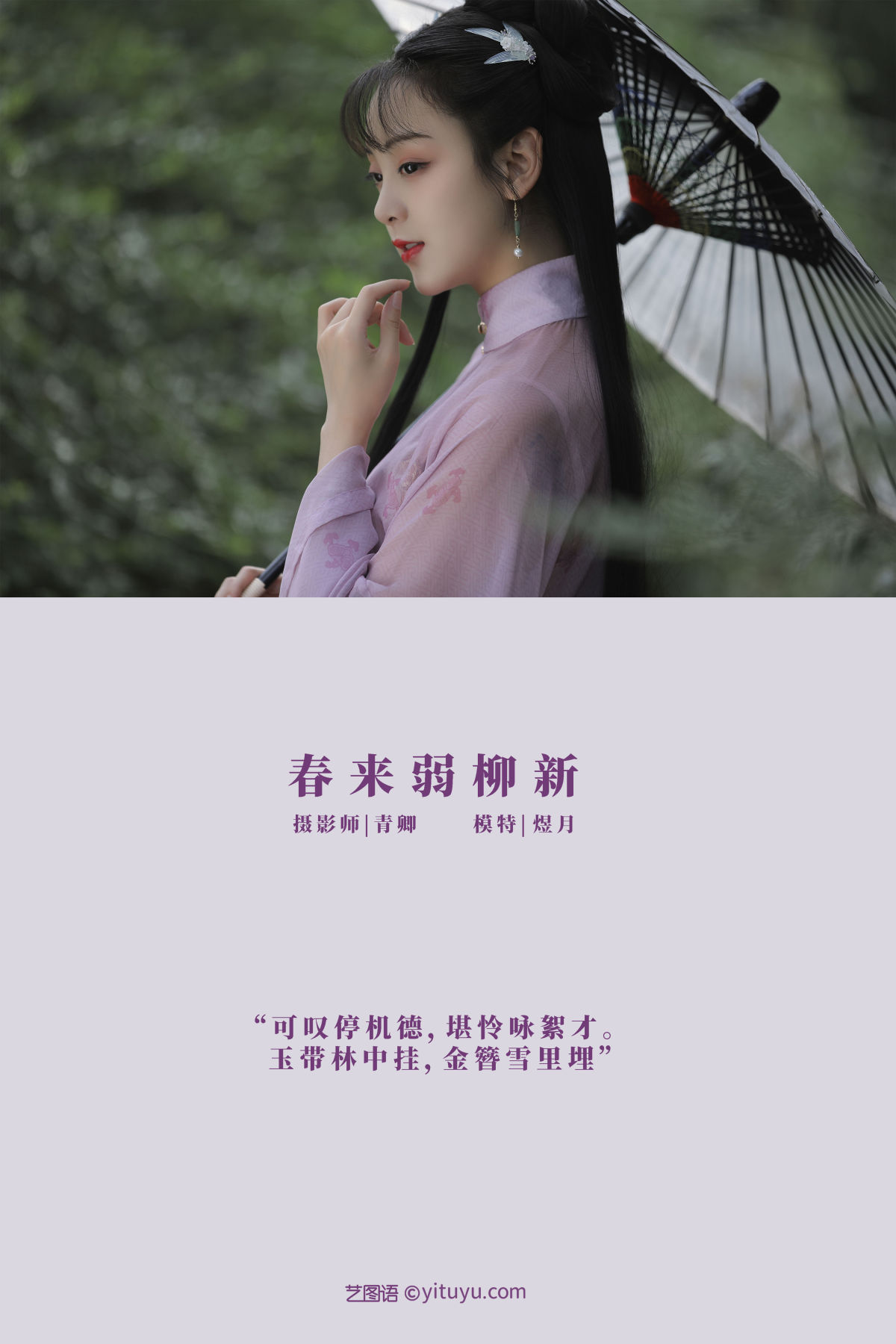 青卿_煜月Toto《春来弱柳新》美图作品图片2