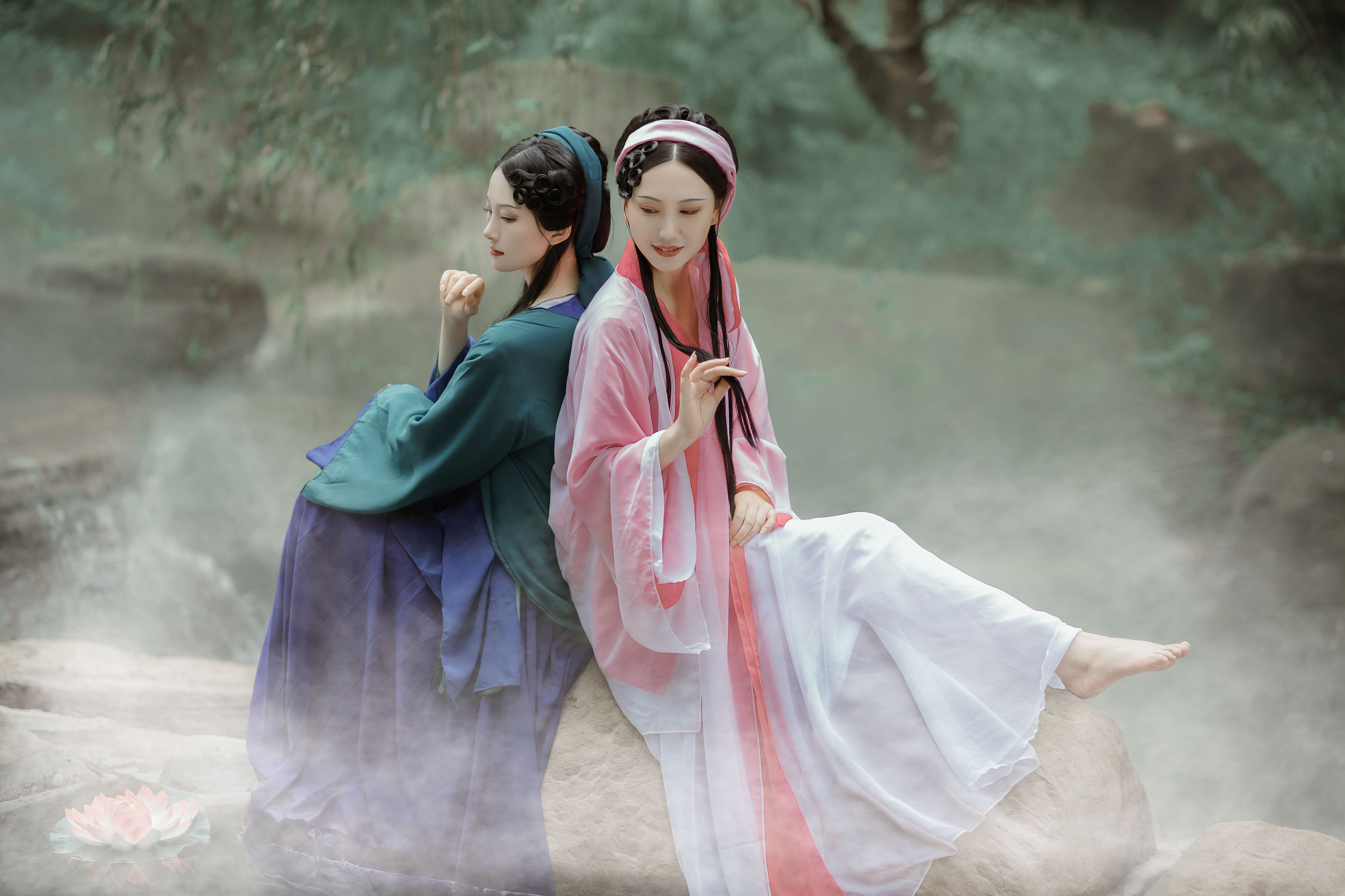 青白