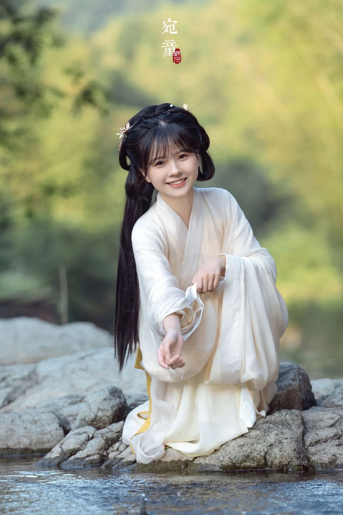鹿见_木骨《采茶少女》美图作品图片4