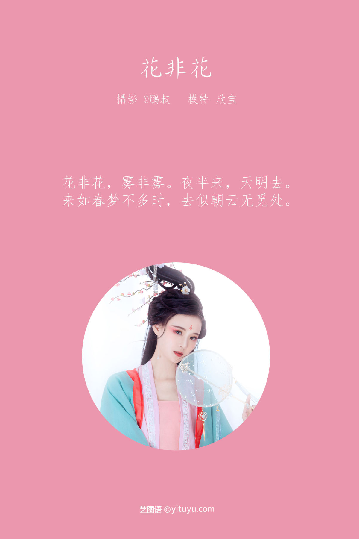 @鹏叔_欣宝《花非花》美图作品图片2