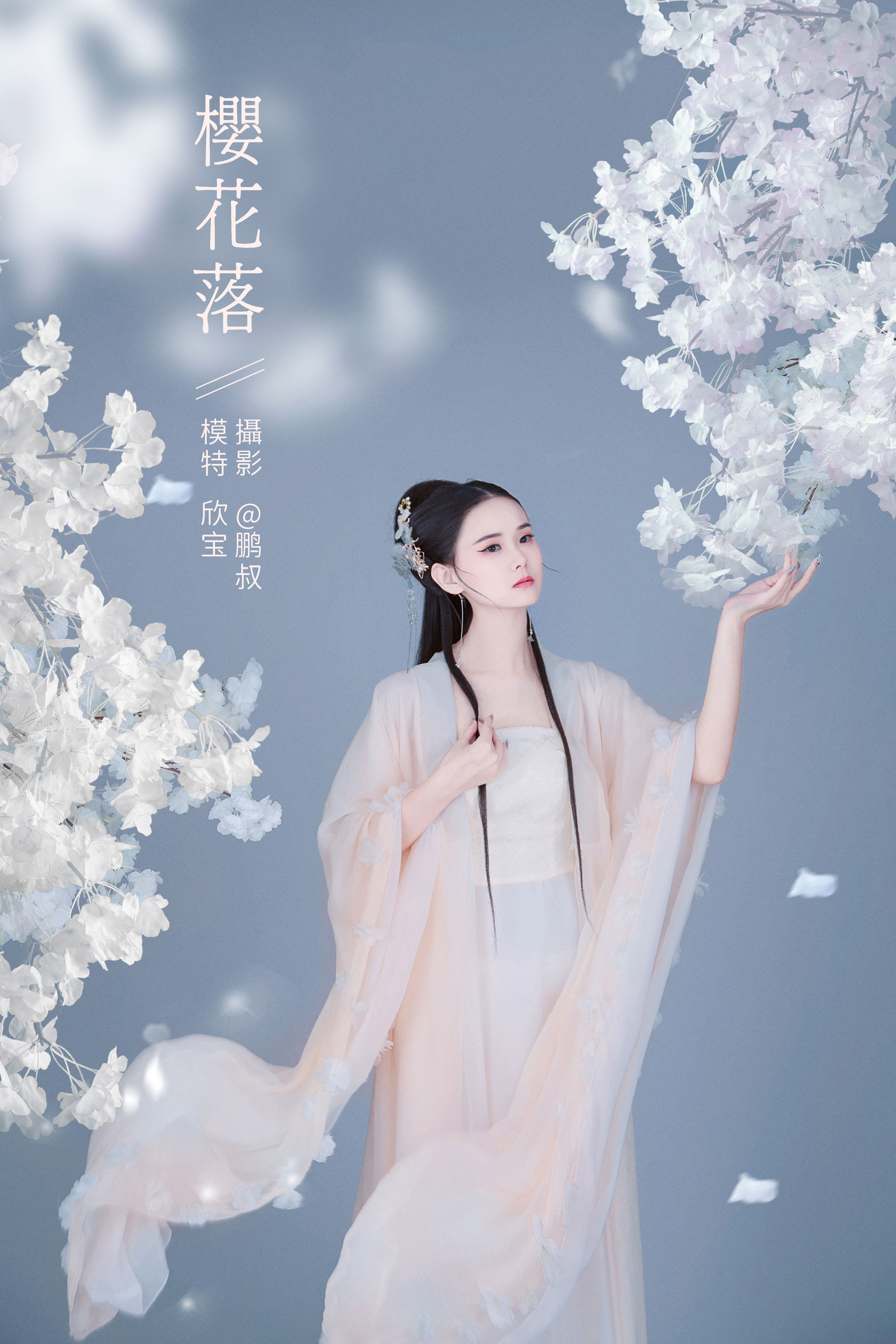 @鹏叔_欣宝《樱花落》美图作品图片1