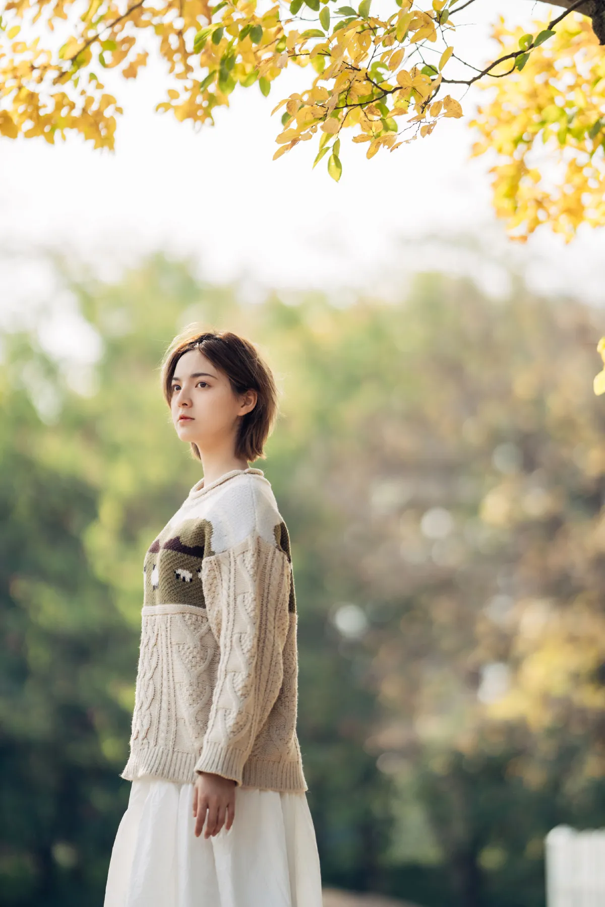 暖冬银杏，18岁的素颜女孩1