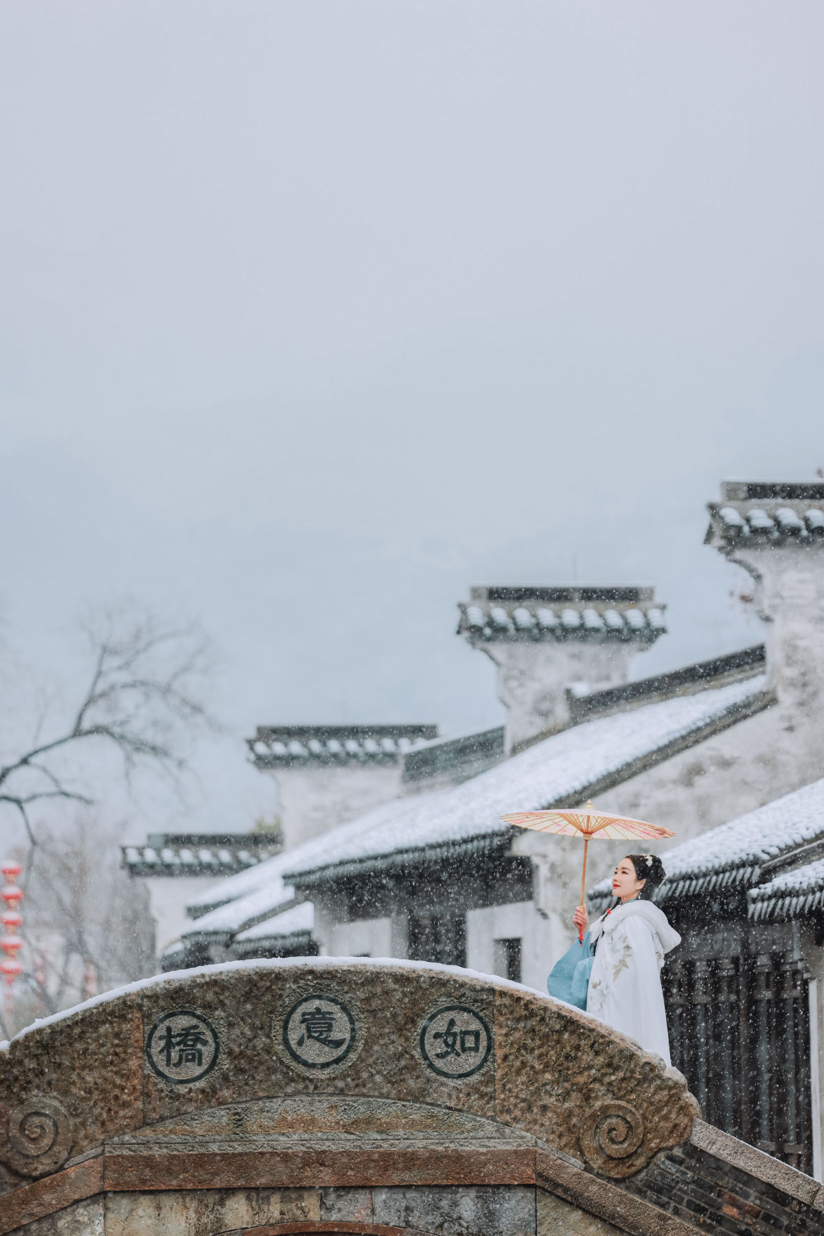 悦香阁_鹿呦《春雪》美图作品图片3