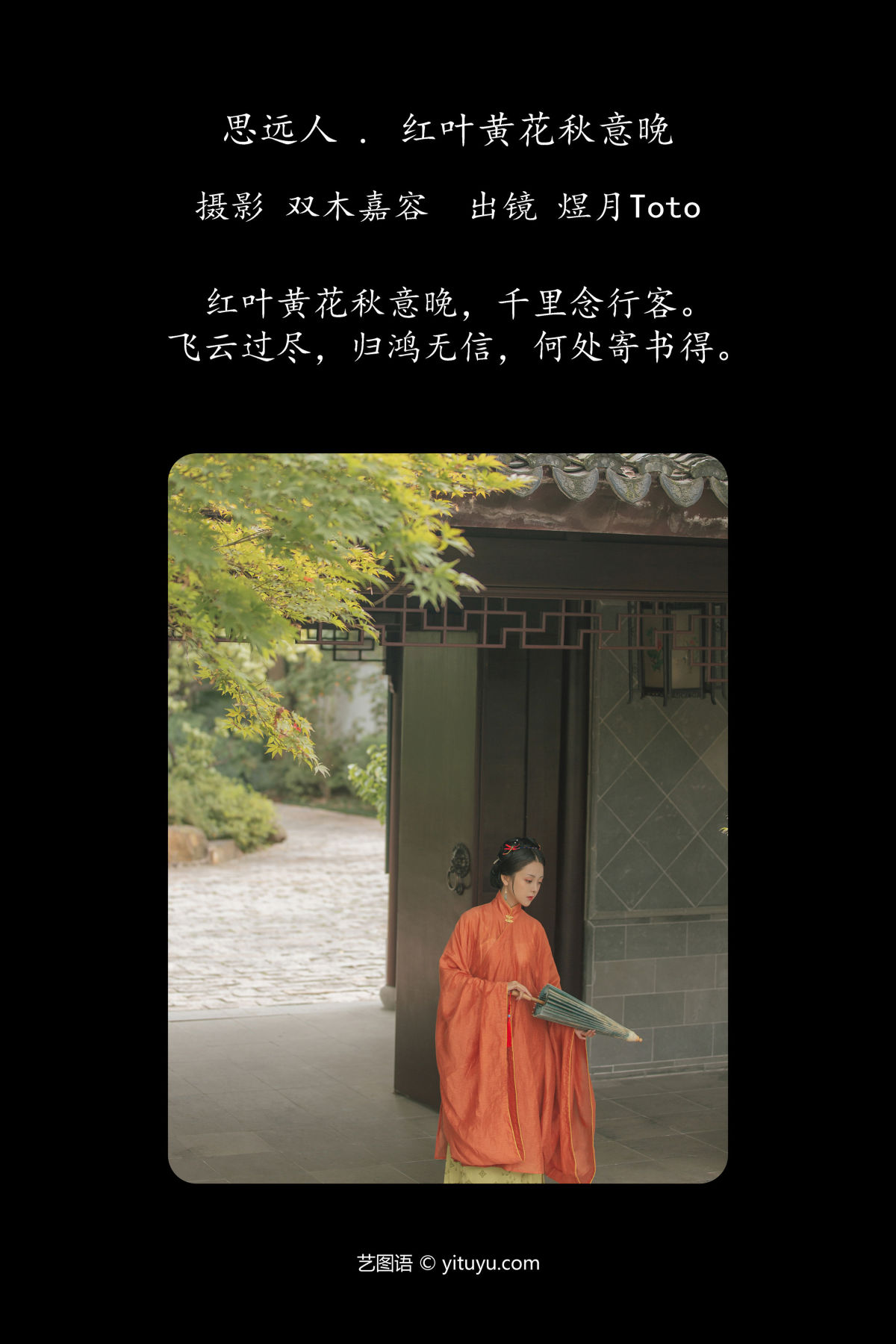 双木嘉容_煜月Toto《思远人 . 红叶黄花秋意晚》美图作品图片2