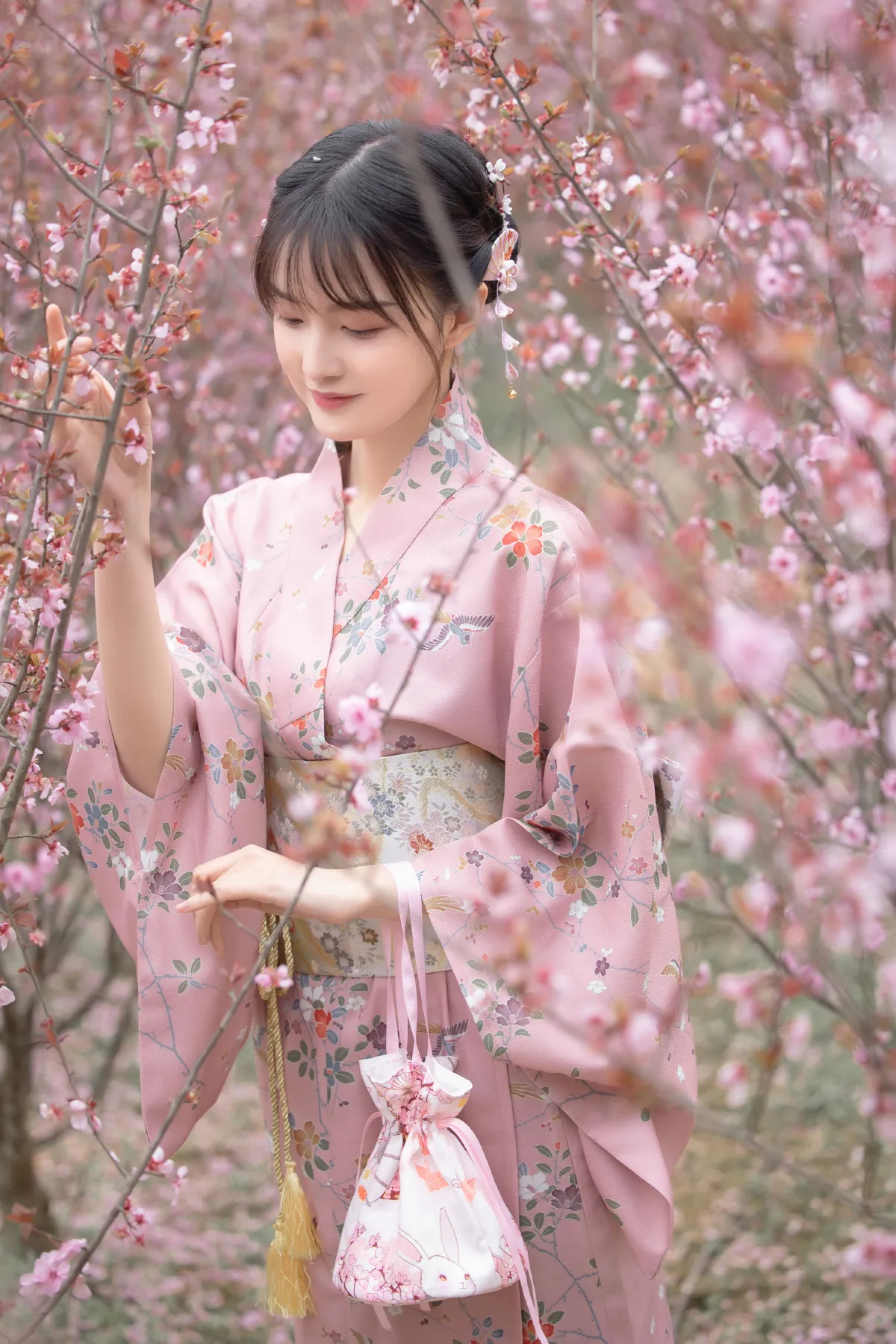 井月_一一《桃花和服》美图作品图片5