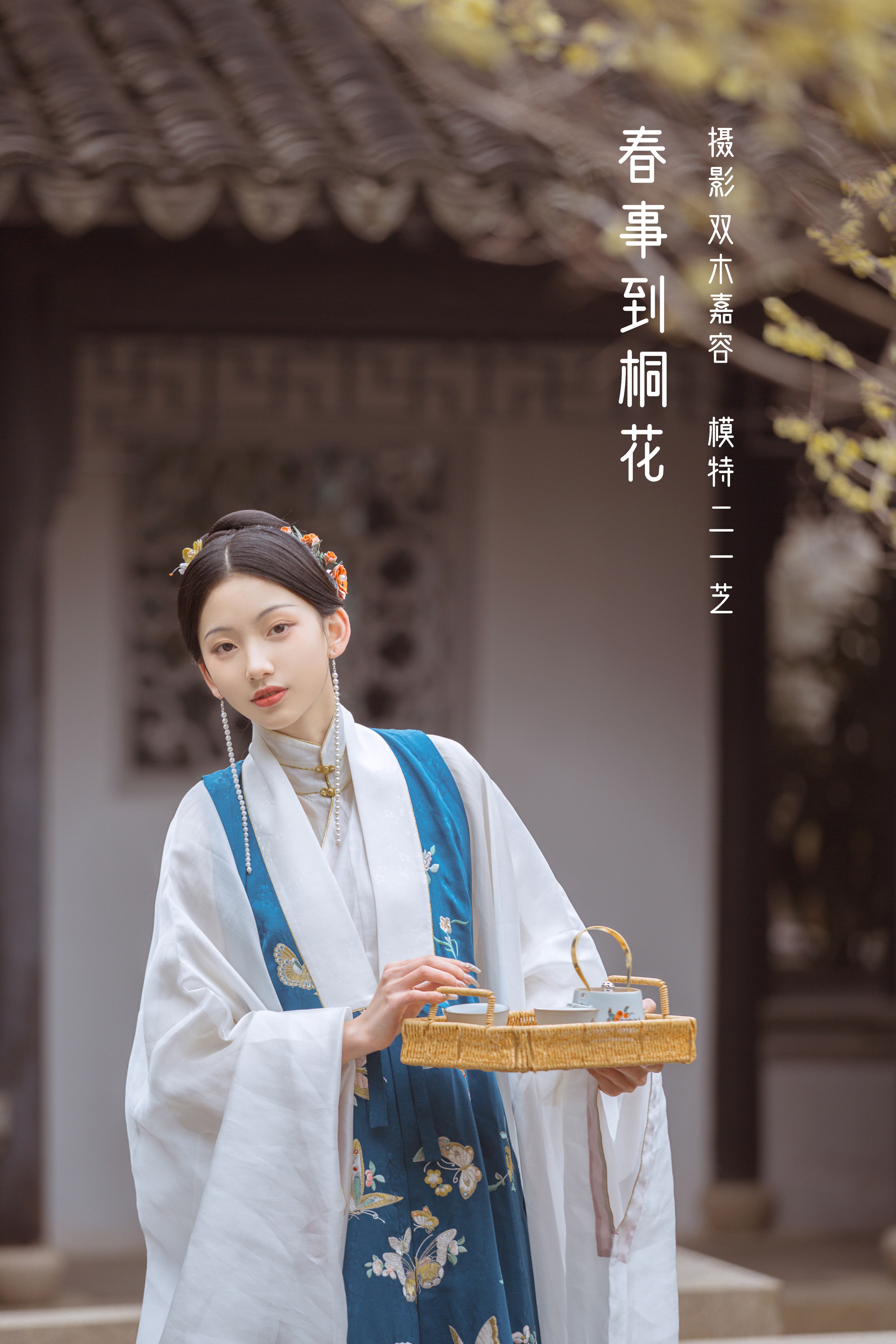 双木嘉容_二一芝《春事到桐花》美图作品图片1