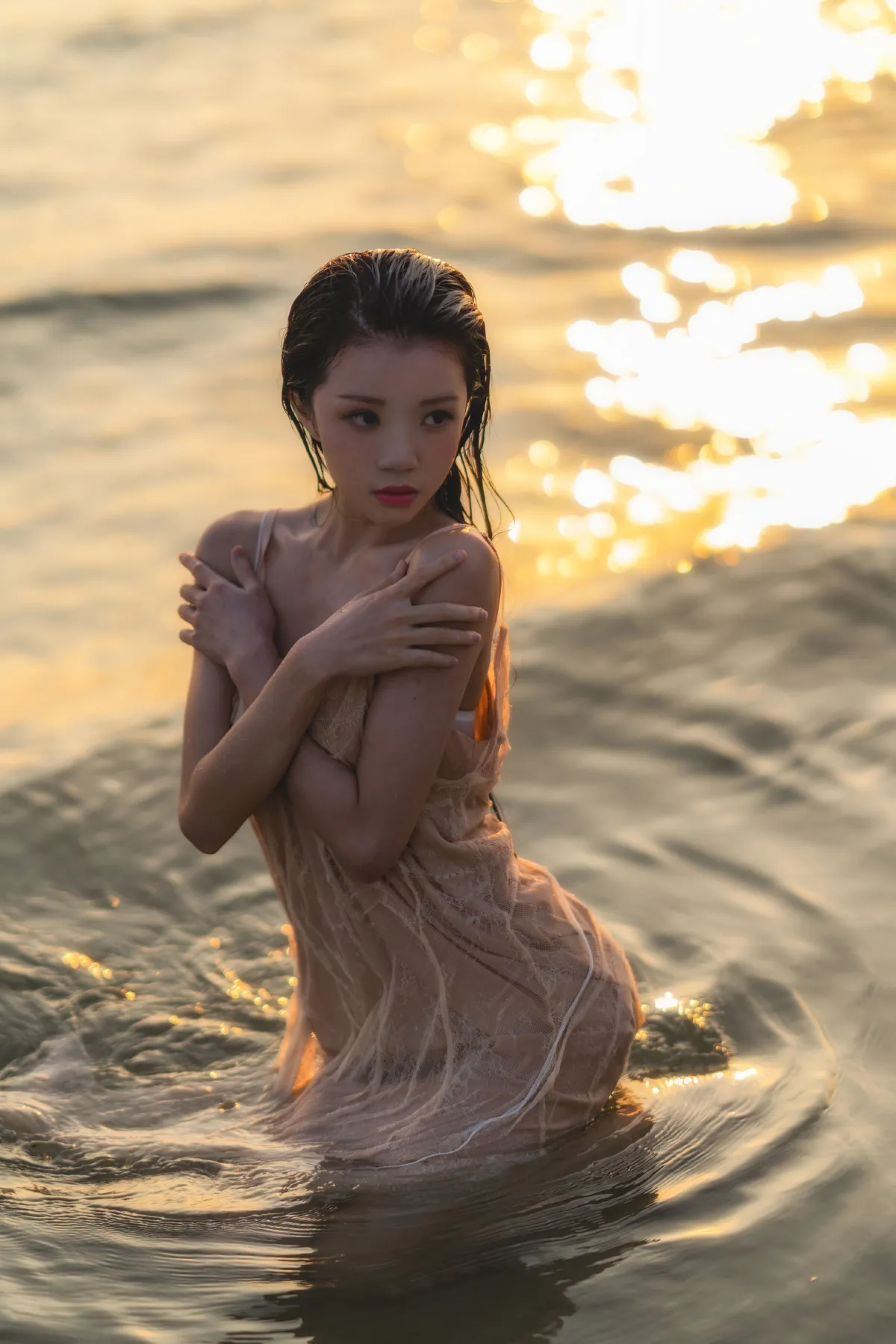 夕阳下沉醉