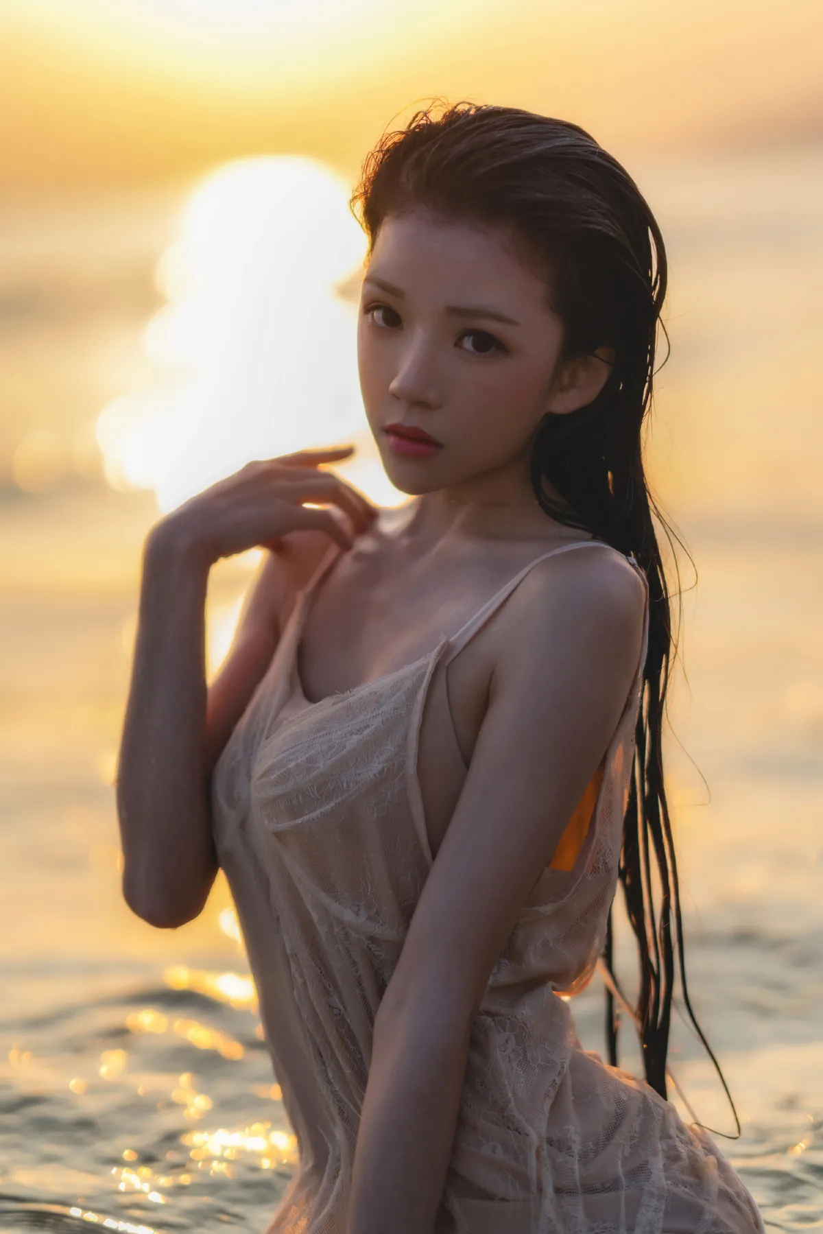 夕阳下沉醉