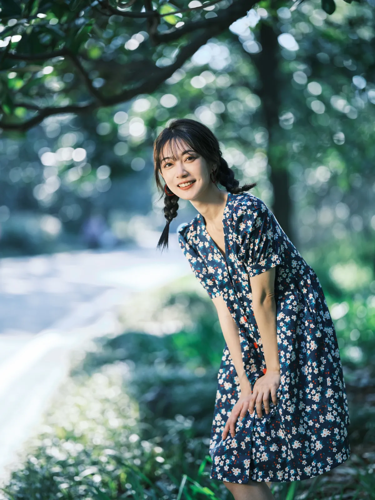 复古碎花裙1