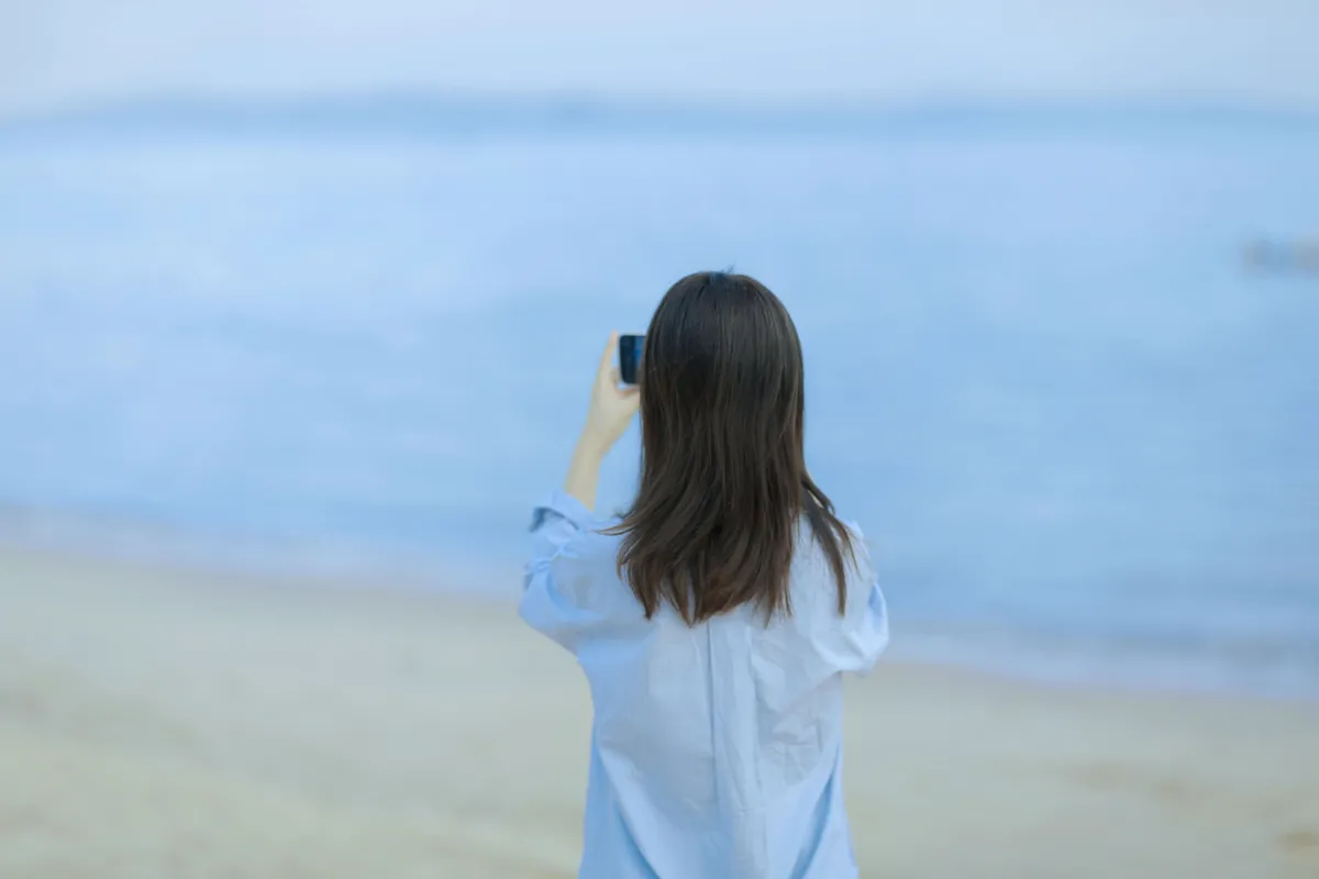 蓝色海边