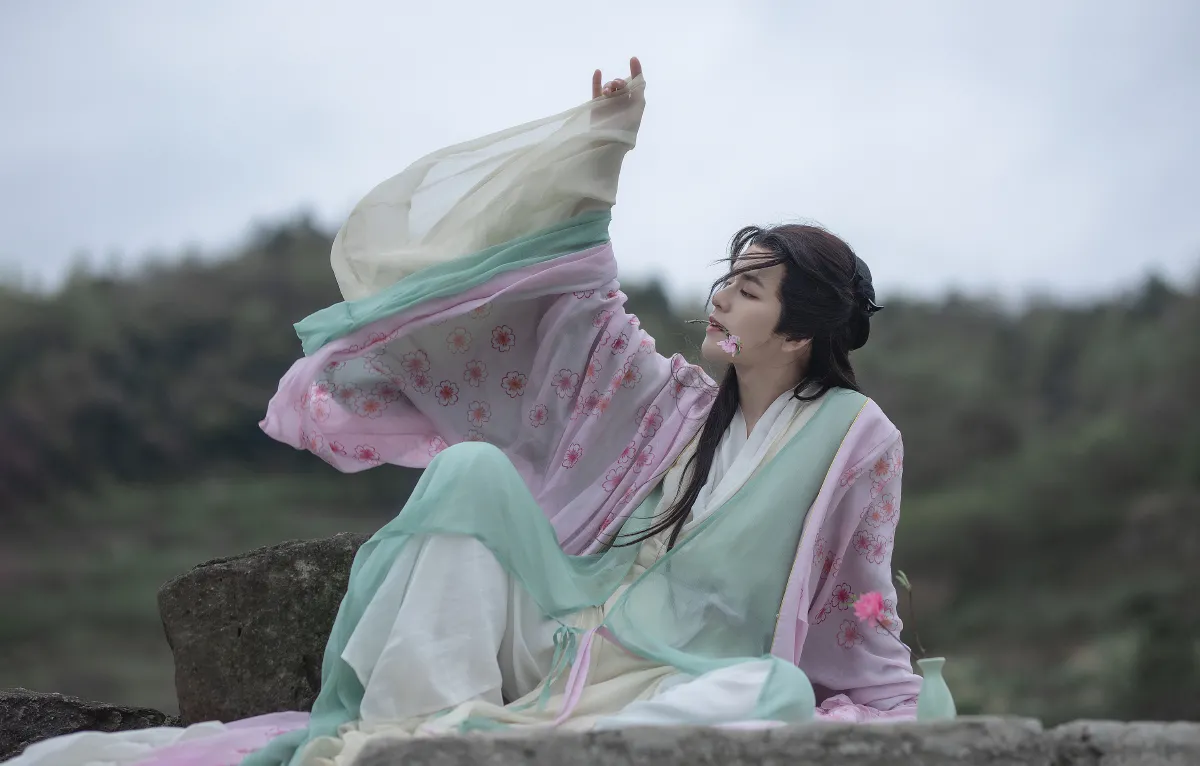 花间_李宇轩Yashon《桃花仙人》美图作品图片3