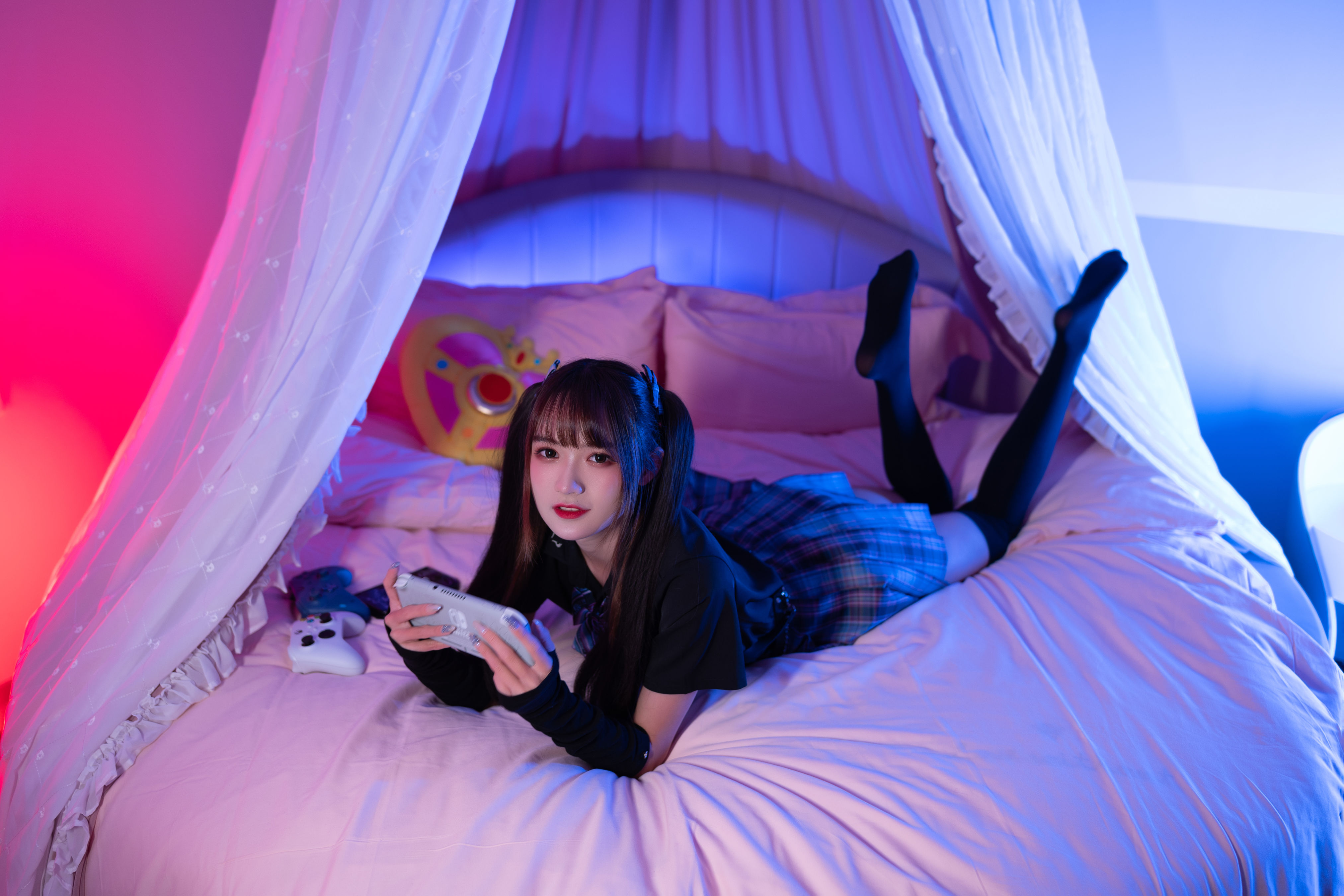 魔颜社D叔_兔子Zzz不吃胡萝卜《电竞少女》美图作品图片5