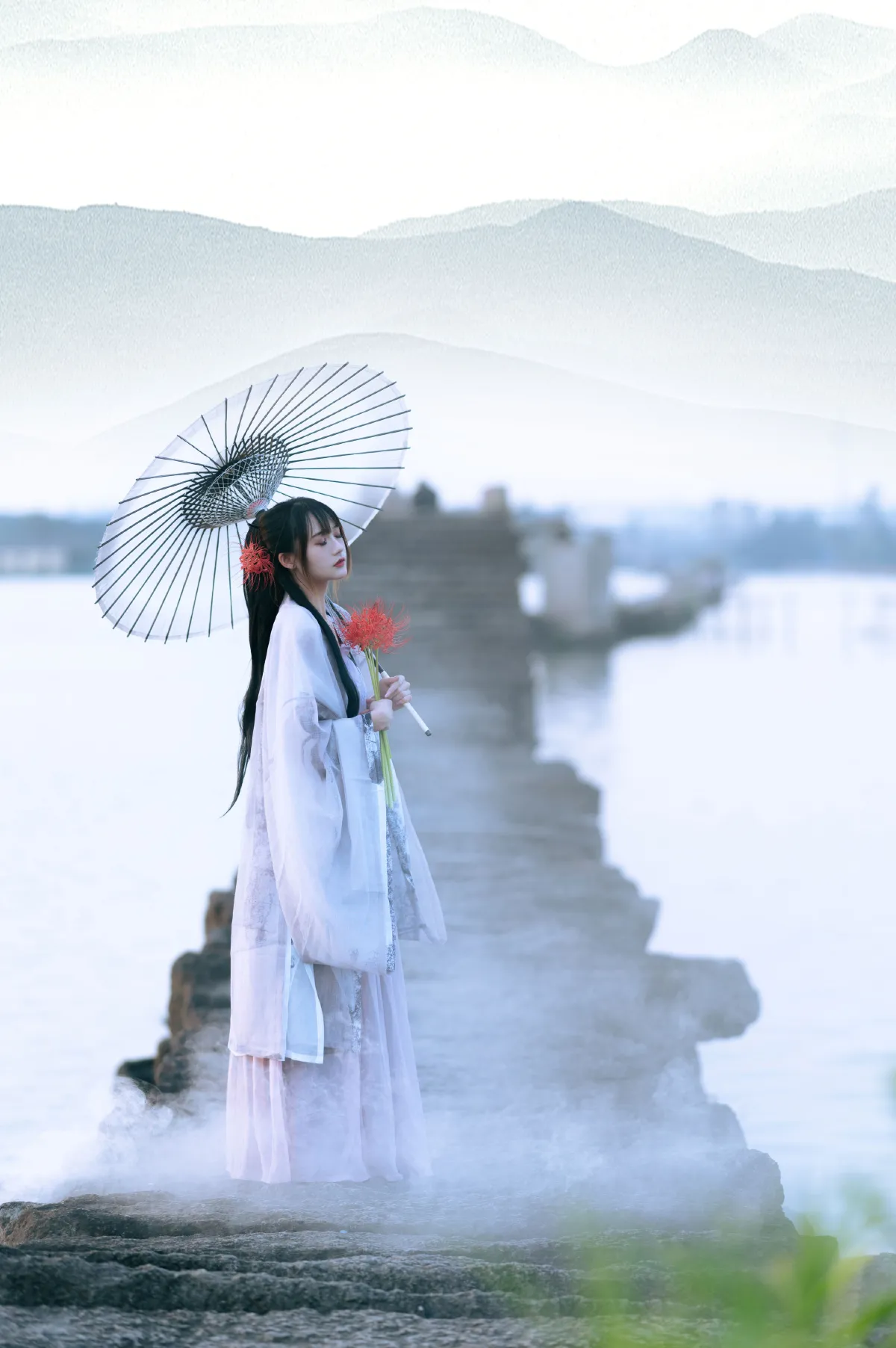 暮空照水