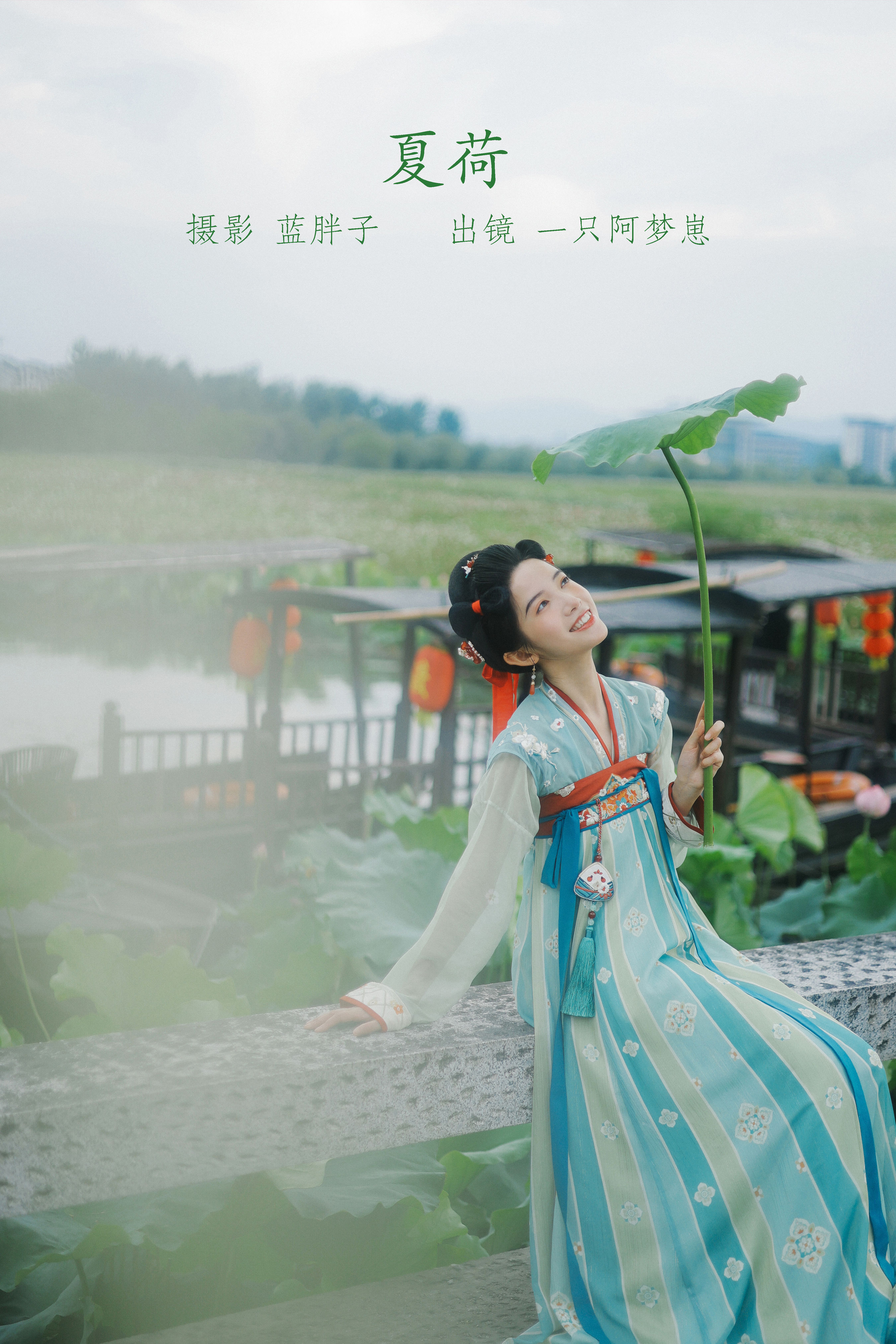 蓝胖子_一只阿梦崽《夏荷》美图作品图片1