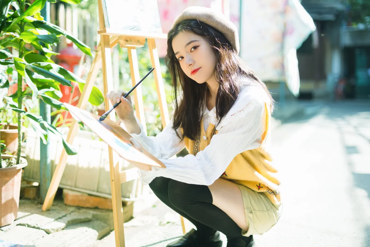 LLL_Lia__靜鏡婧《小小画家》美图作品图片3