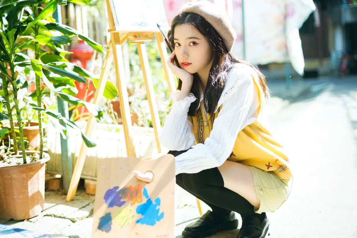 LLL_Lia__靜鏡婧《小小画家》美图作品图片4