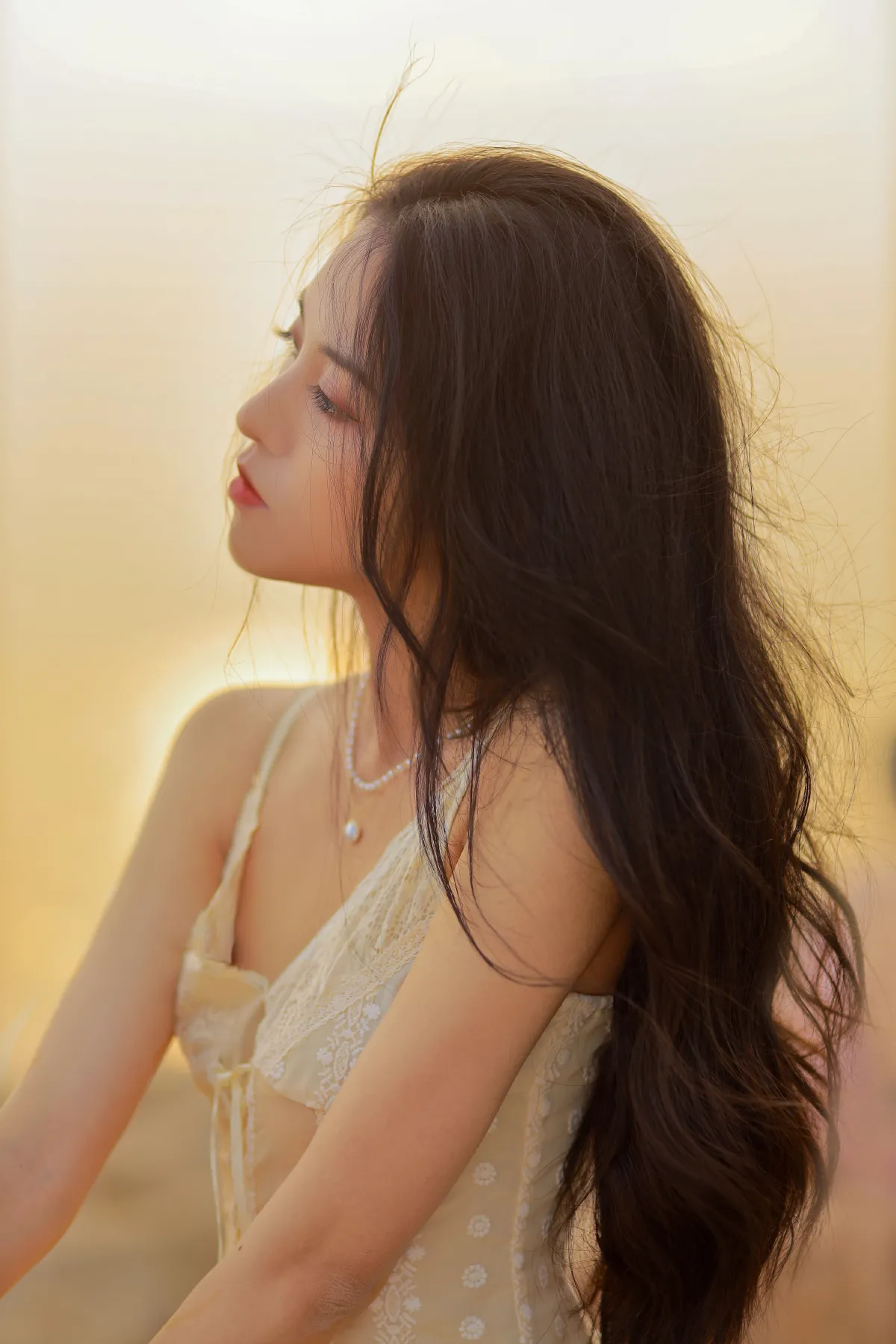 柳若汐-_沐槿cutie《她与落日》美图作品图片1