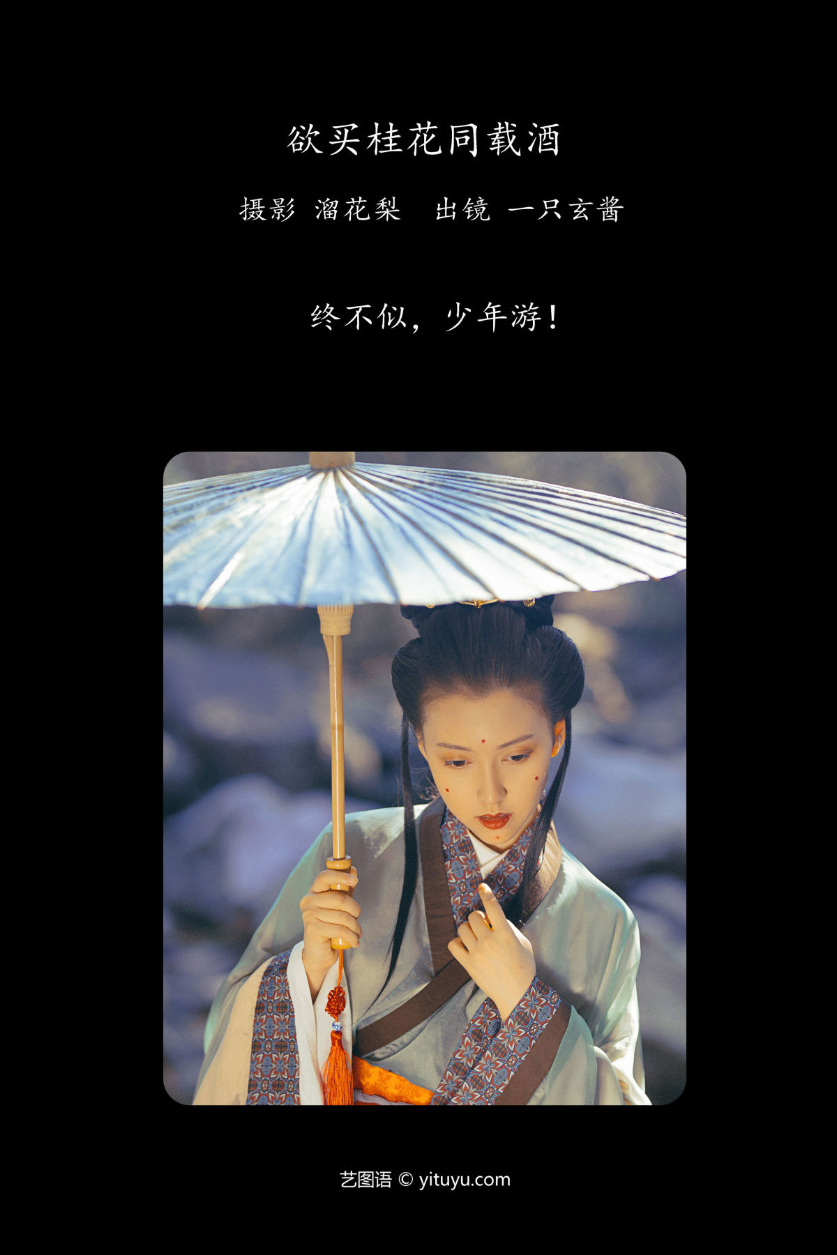 溜花梨_一只玄酱《 欲买桂花同载酒》美图作品图片2