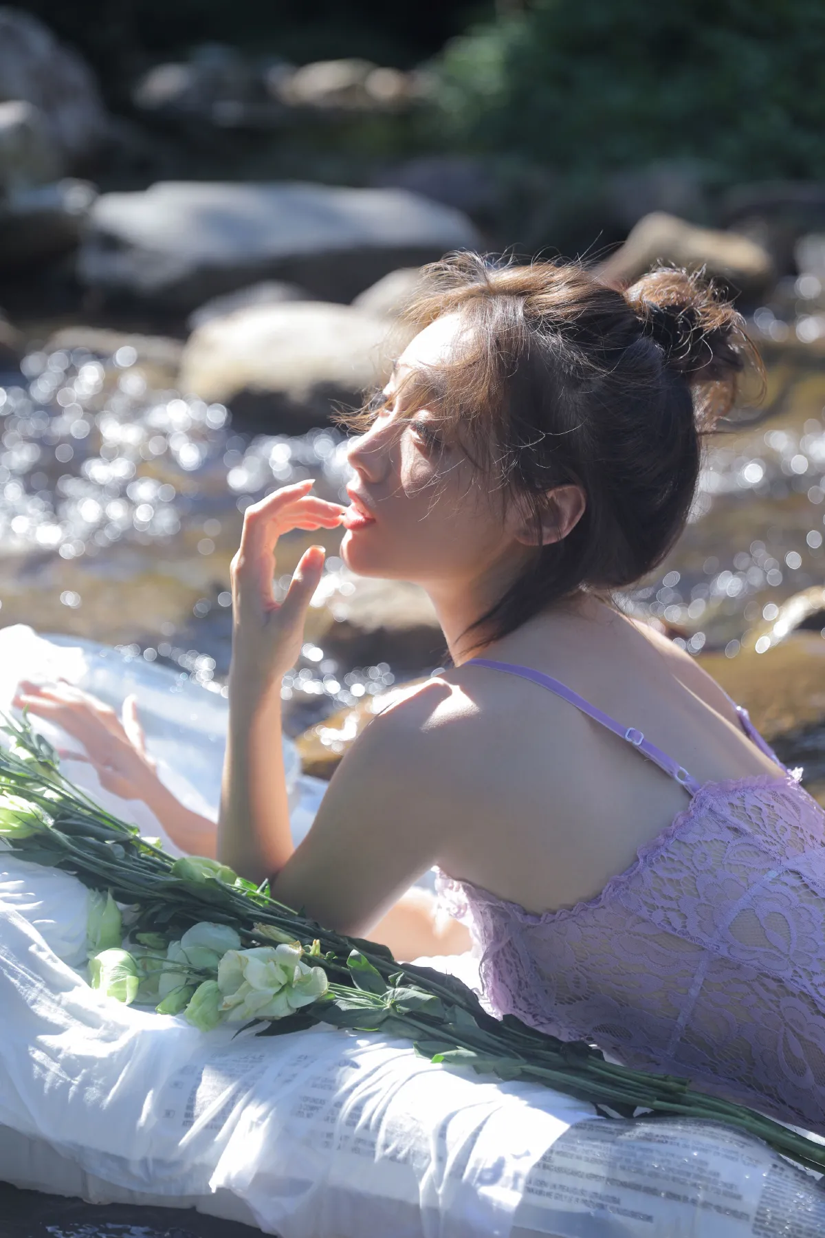 小溪水写真