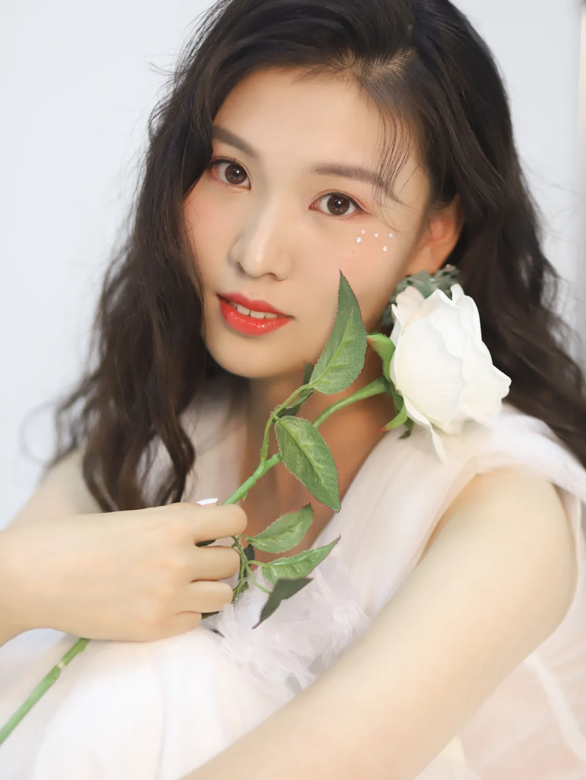 崔壹个_勺子《少女与花》美图作品图片4