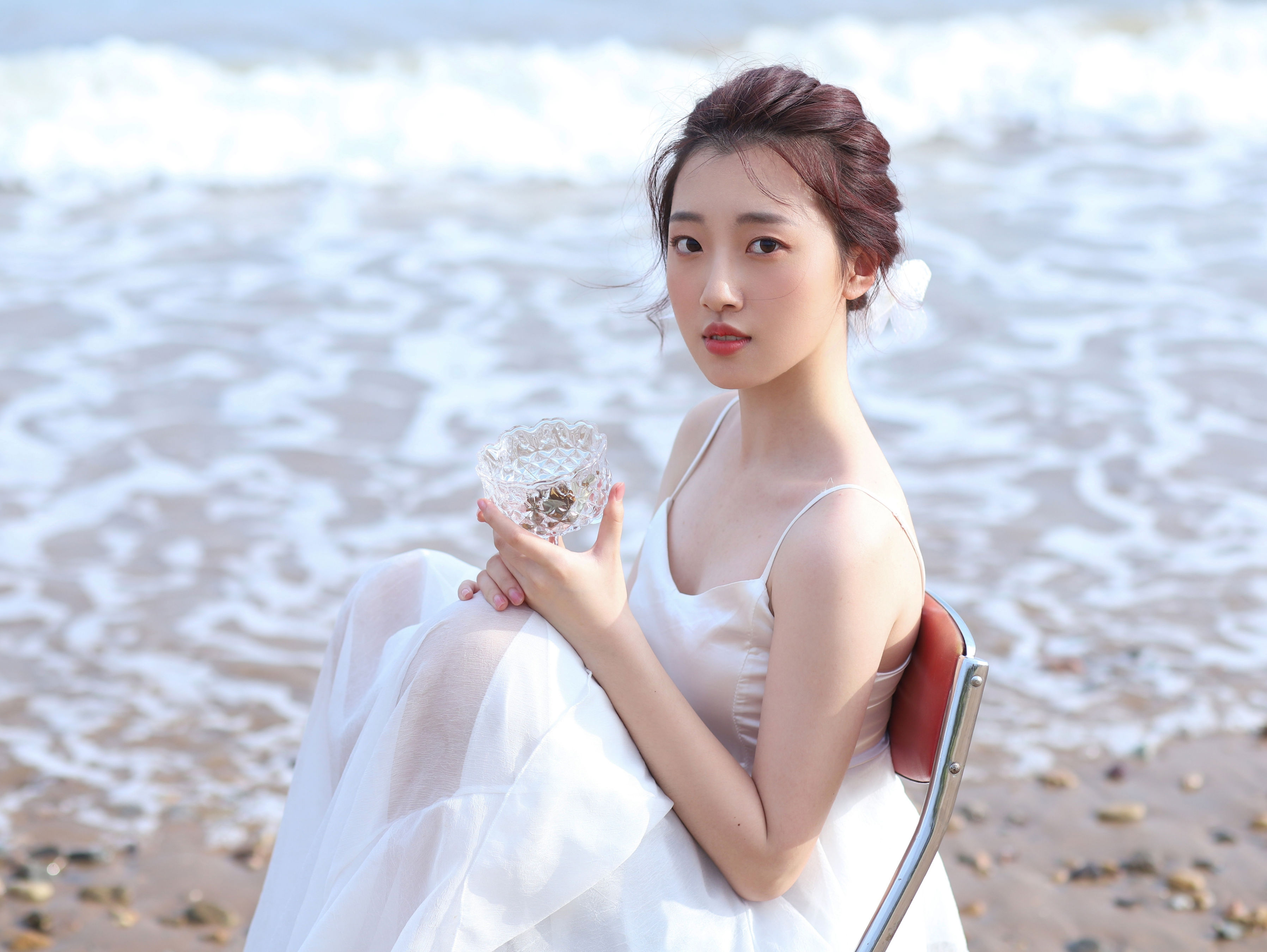 吹海边的风
