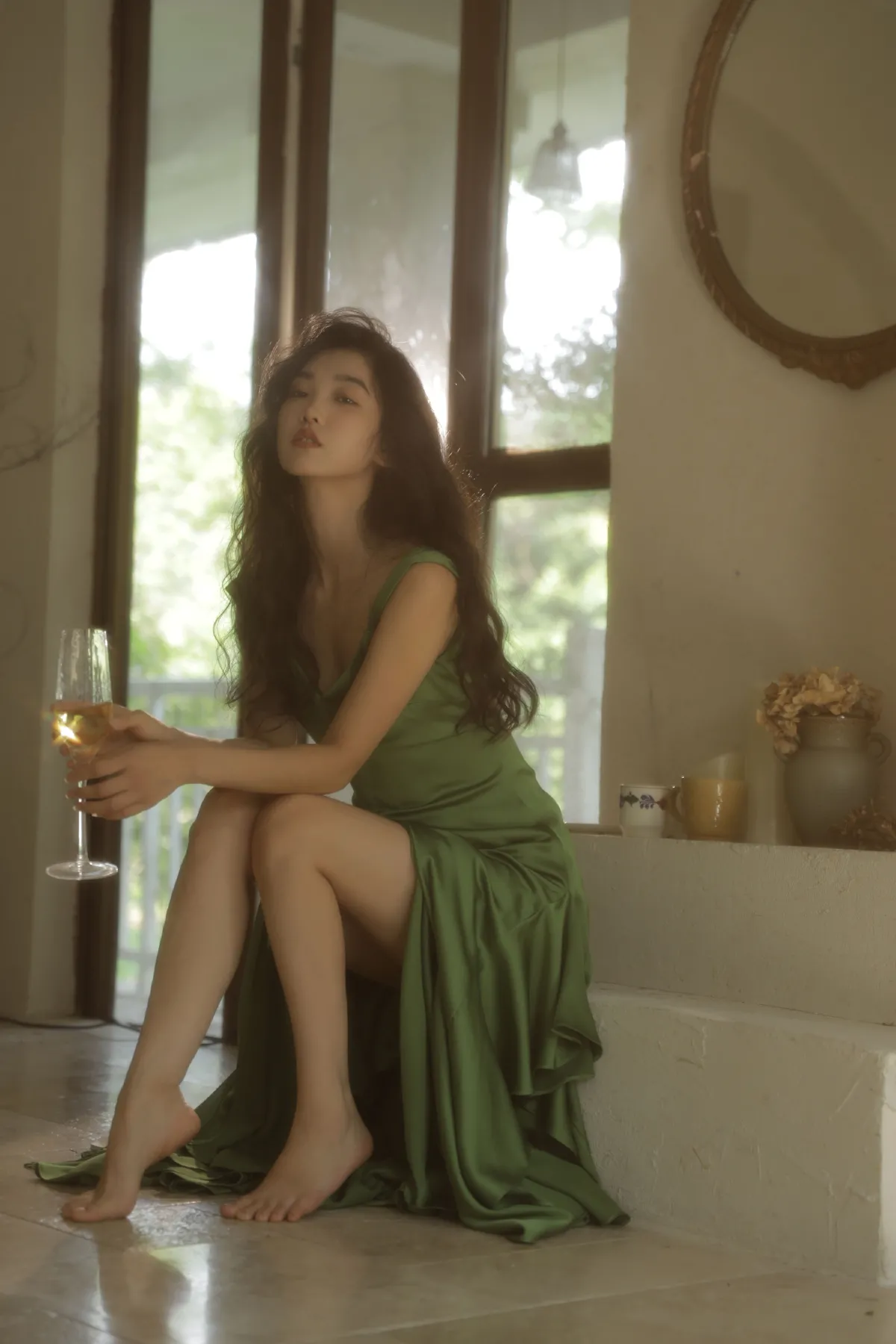 绿色连衣裙4