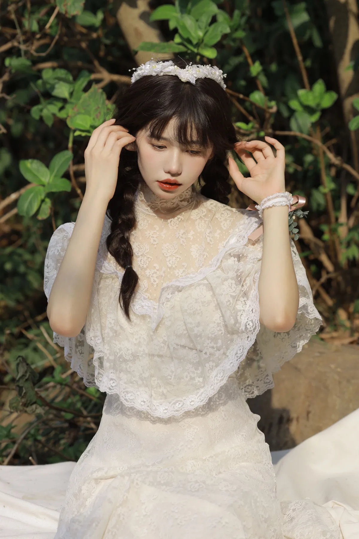 猫八木_林木婷子《水边少女》美图作品图片2