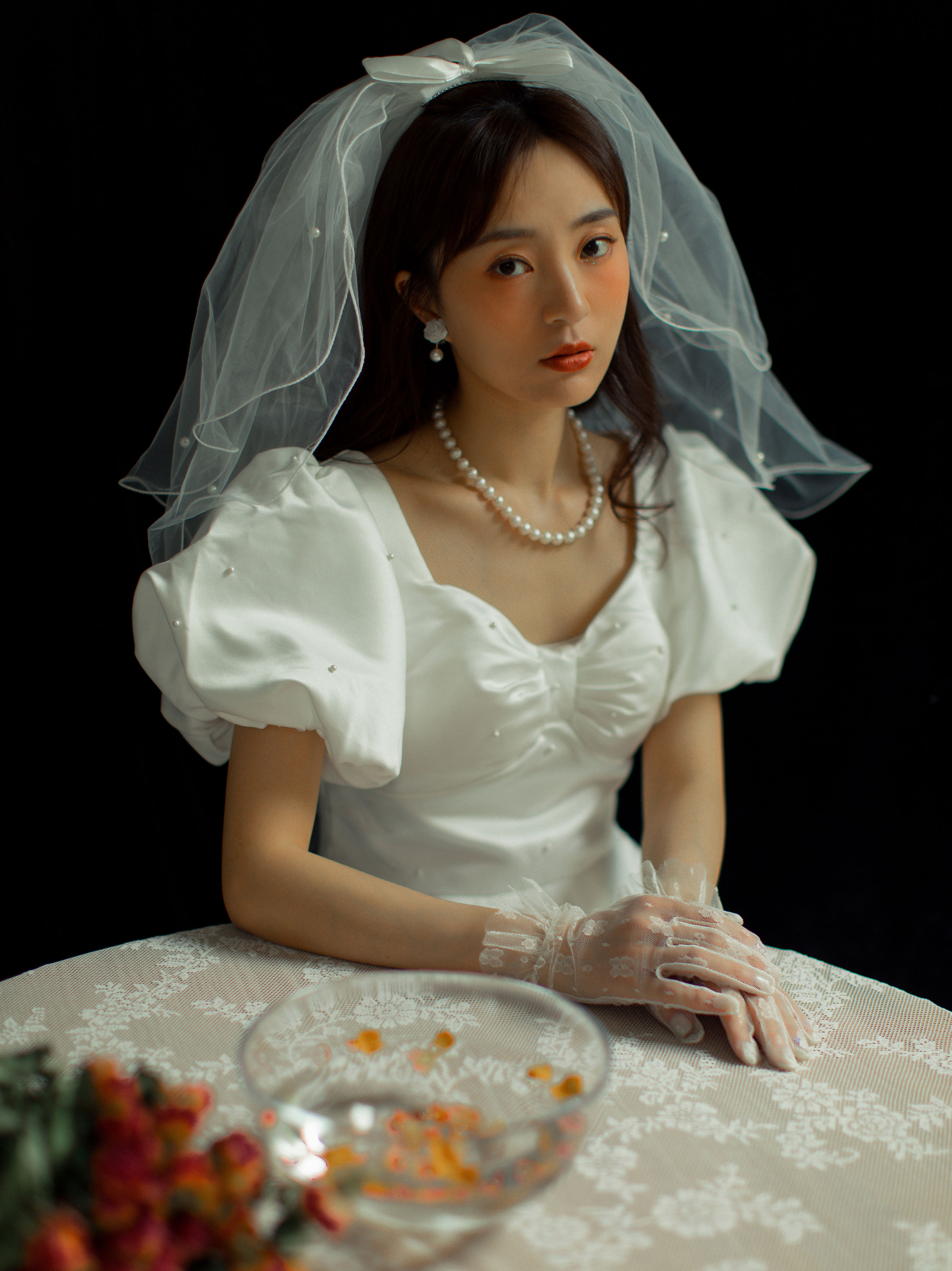 复古婚纱