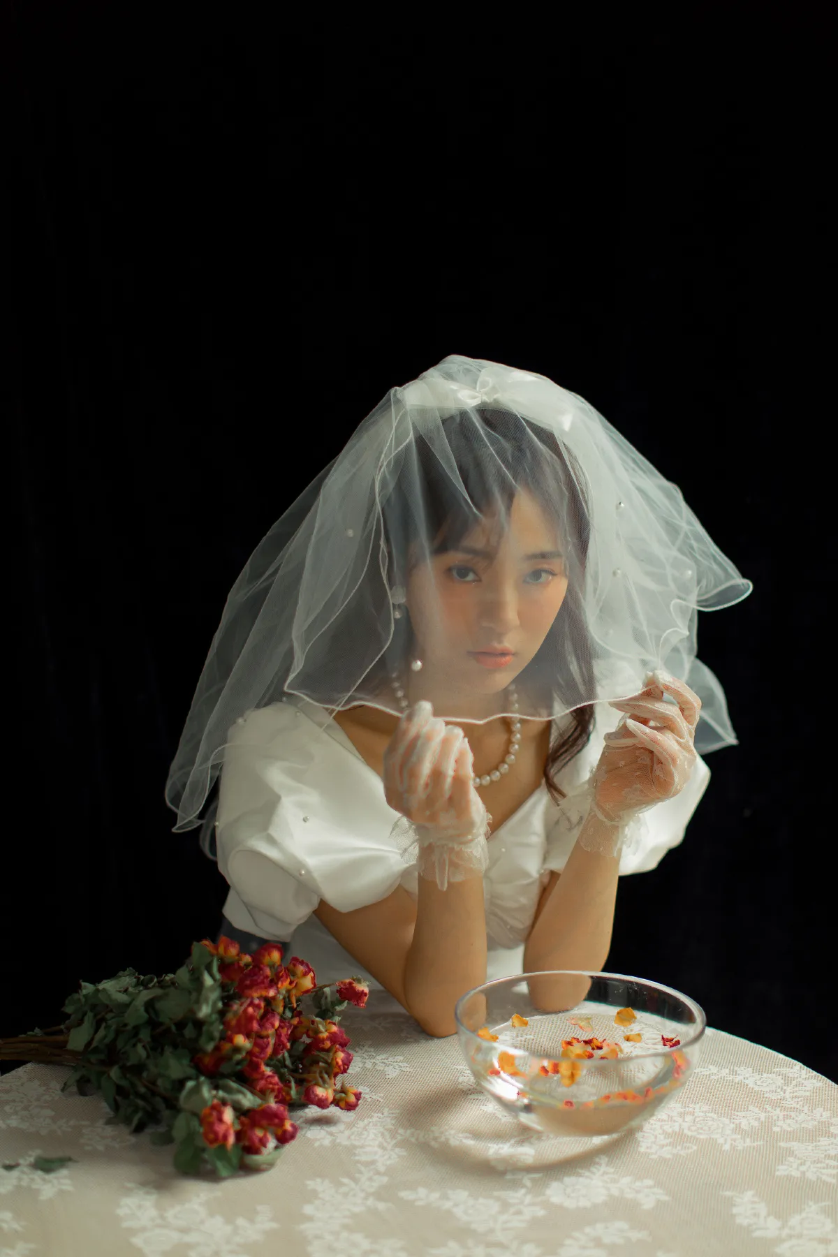 复古婚纱