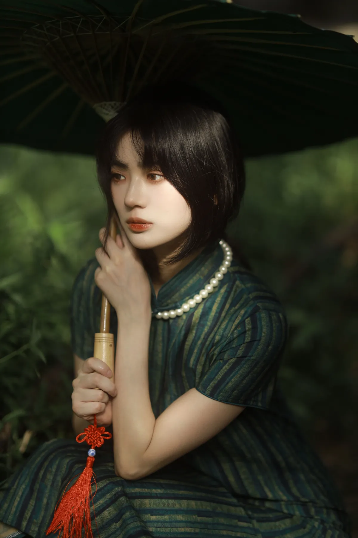 绿意旗袍2