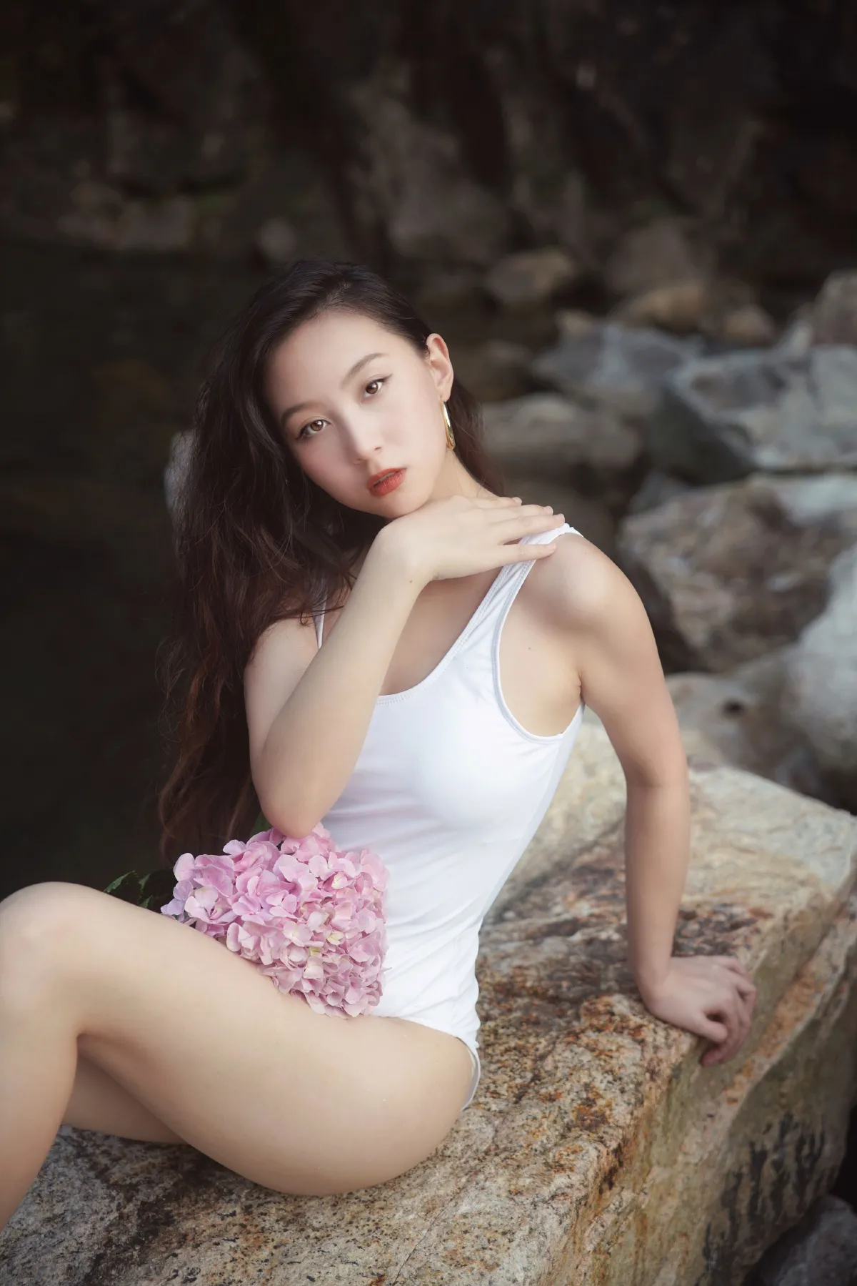 水中的绣球花2