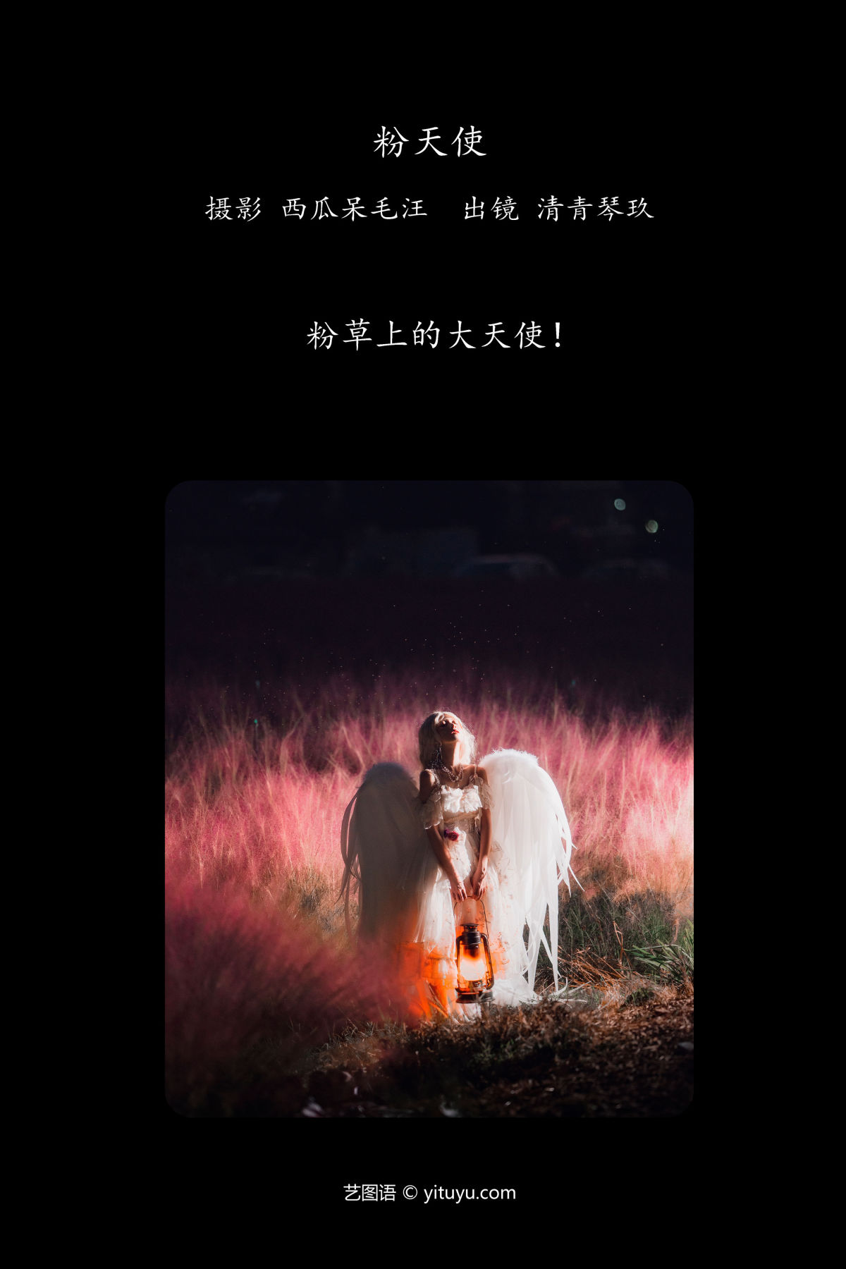 西瓜呆毛汪_清青琴玖《粉天使》美图作品图片2