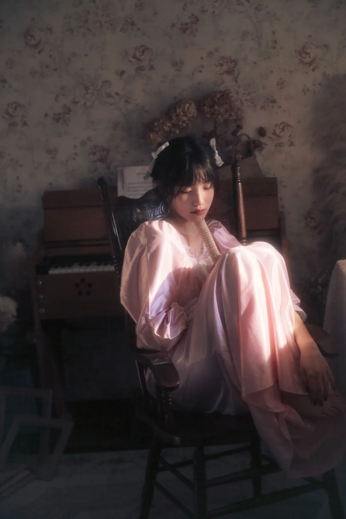 油画风少女