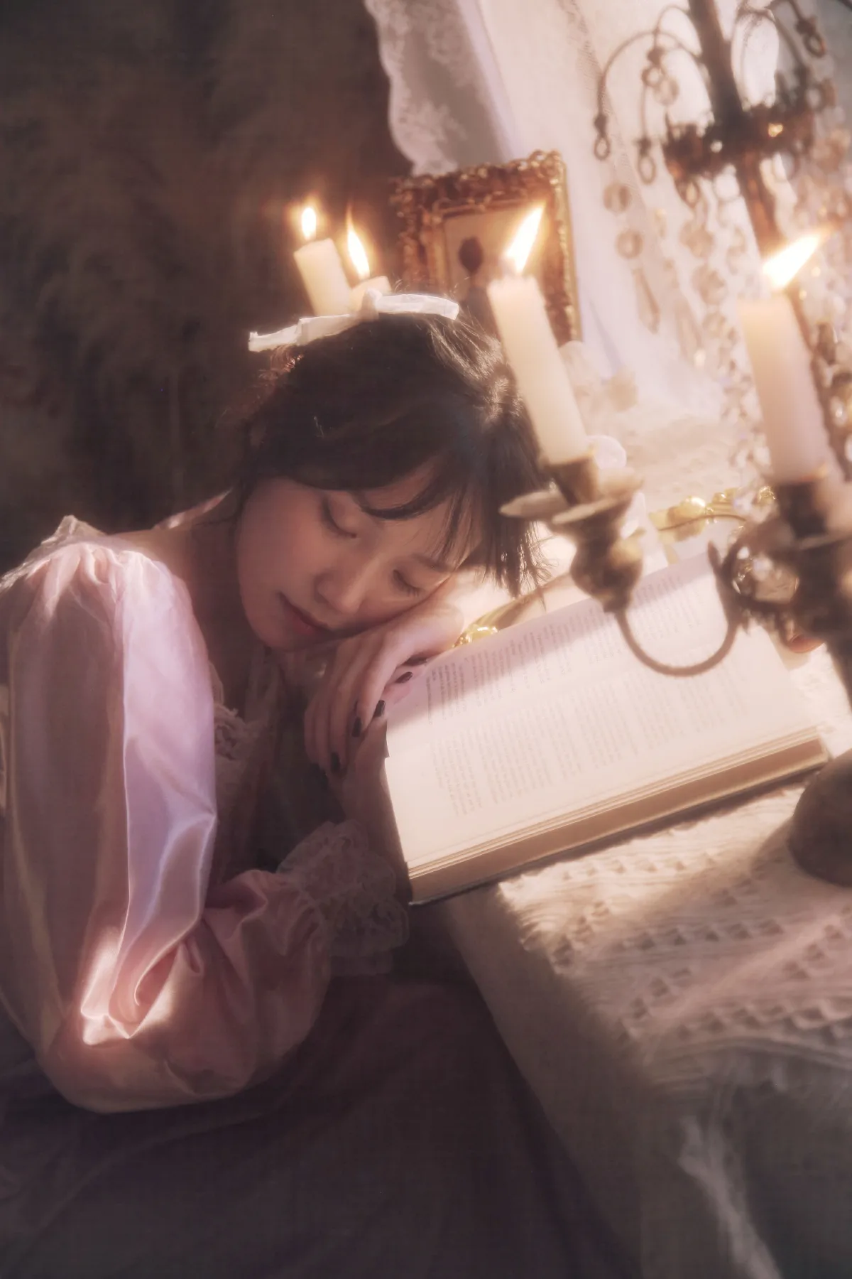 油画风少女
