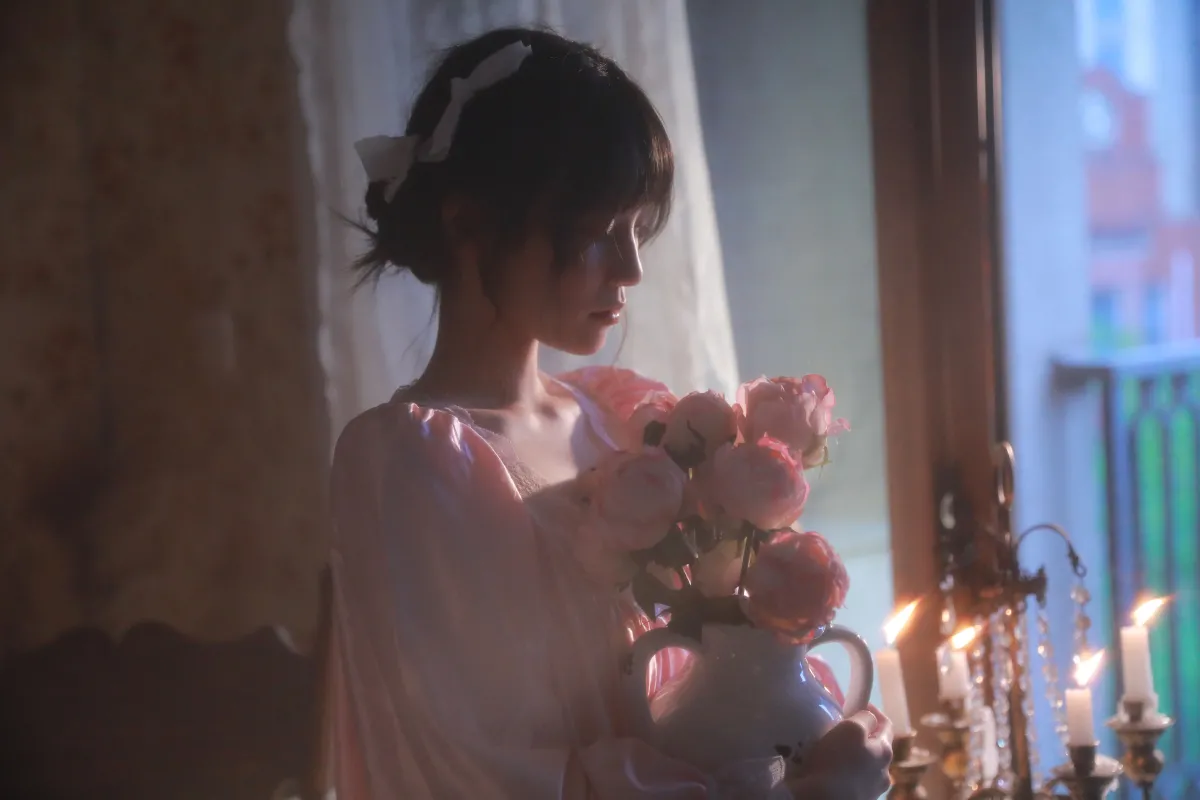 油画少女