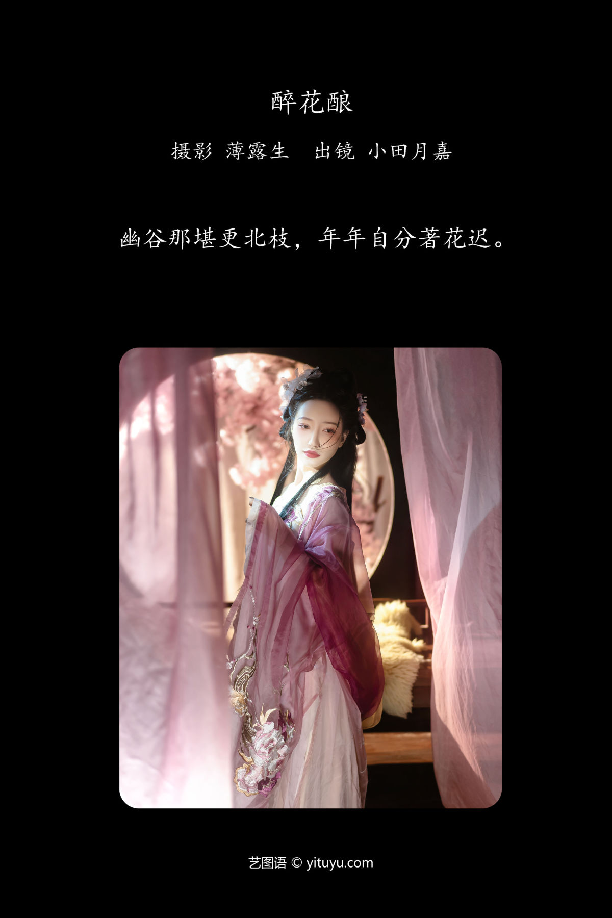 薄露生_小田月嘉《醉花酿》美图作品图片2