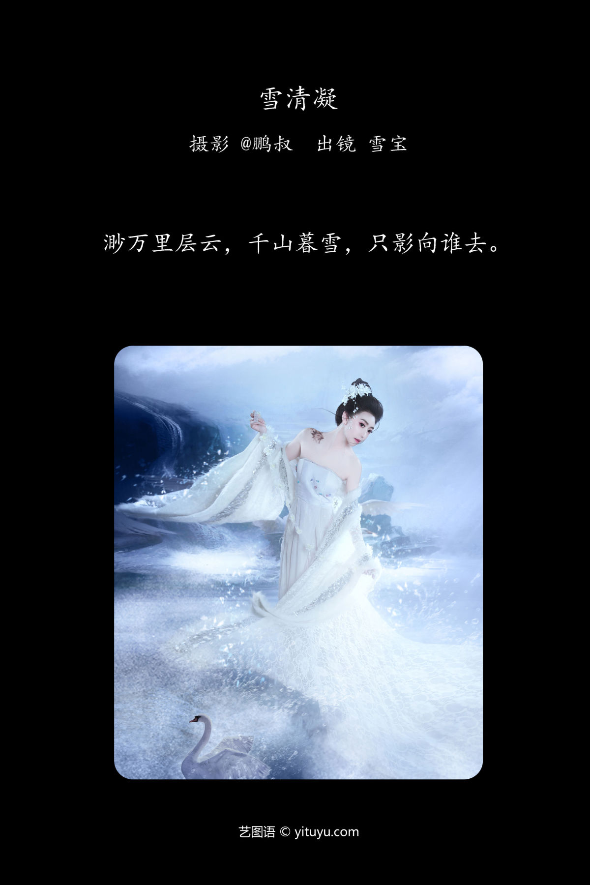 @鹏叔_雪宝《雪清凝》美图作品图片2