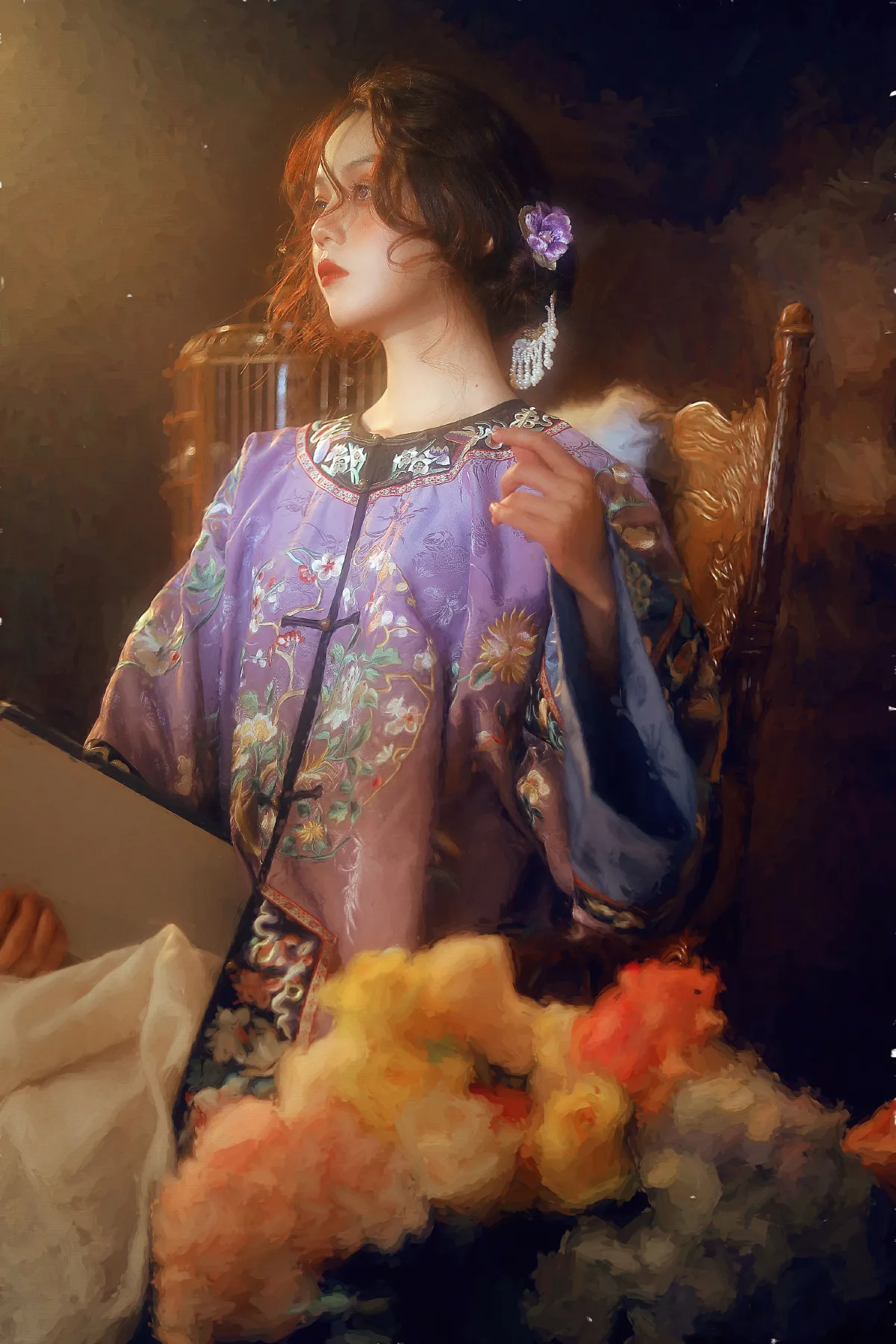 油画与清汉女3