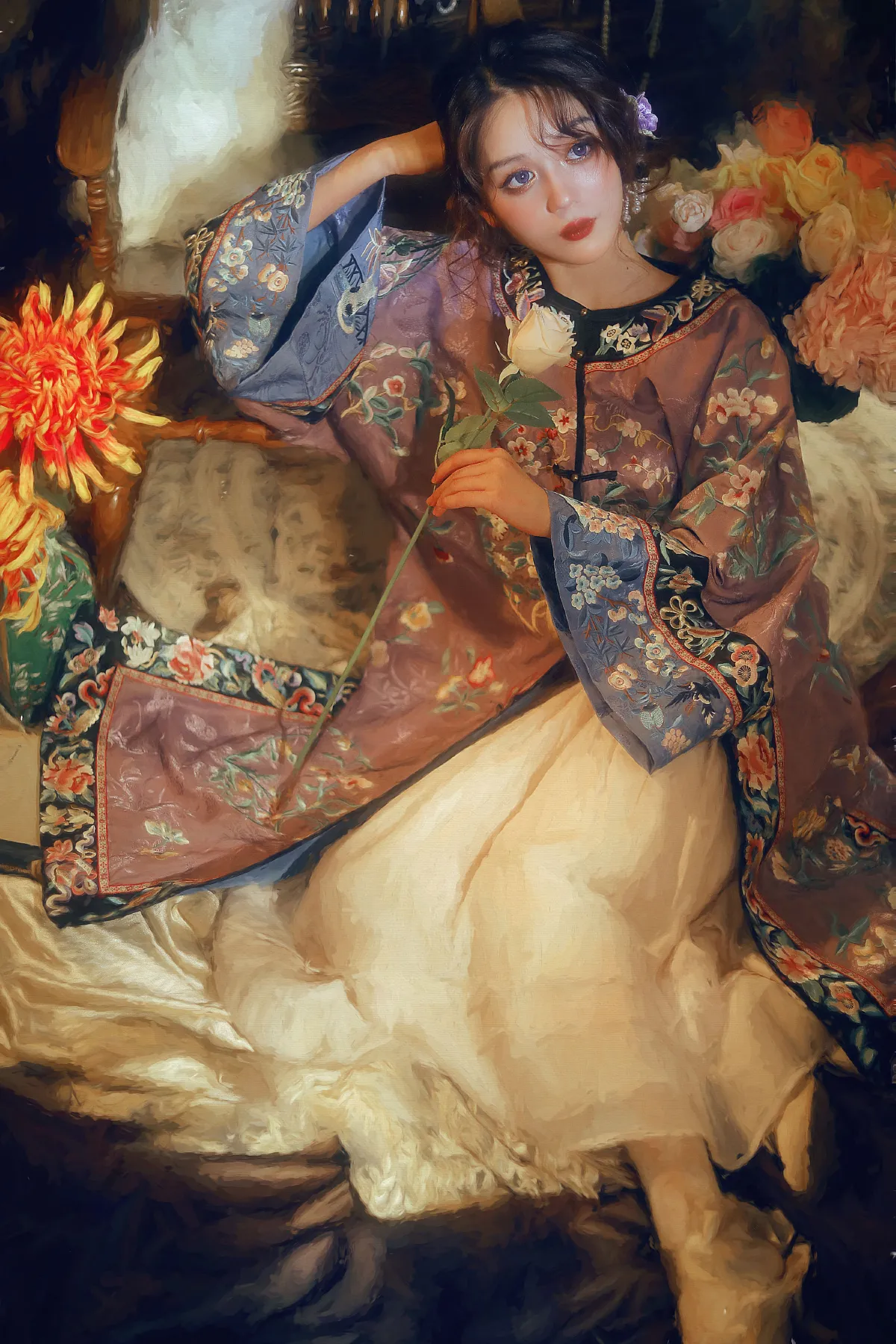 油画与清汉女