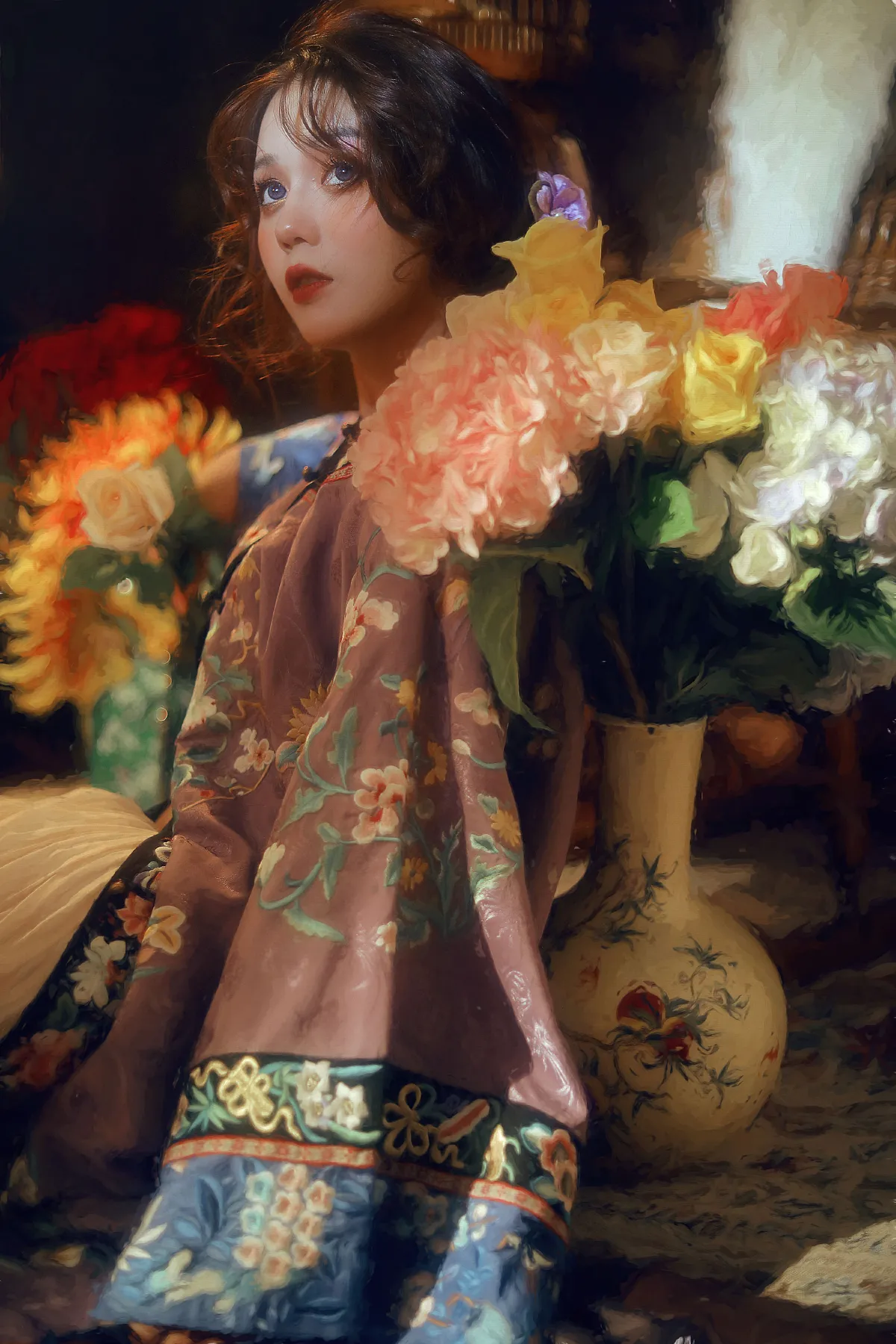 油画与清汉女