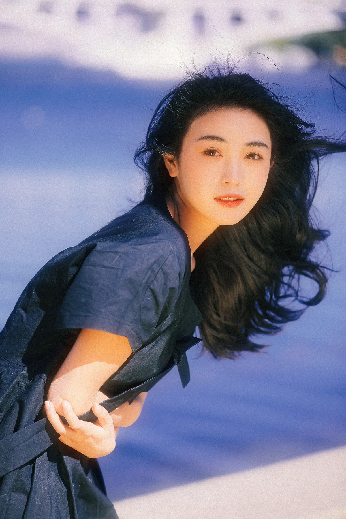 在海边