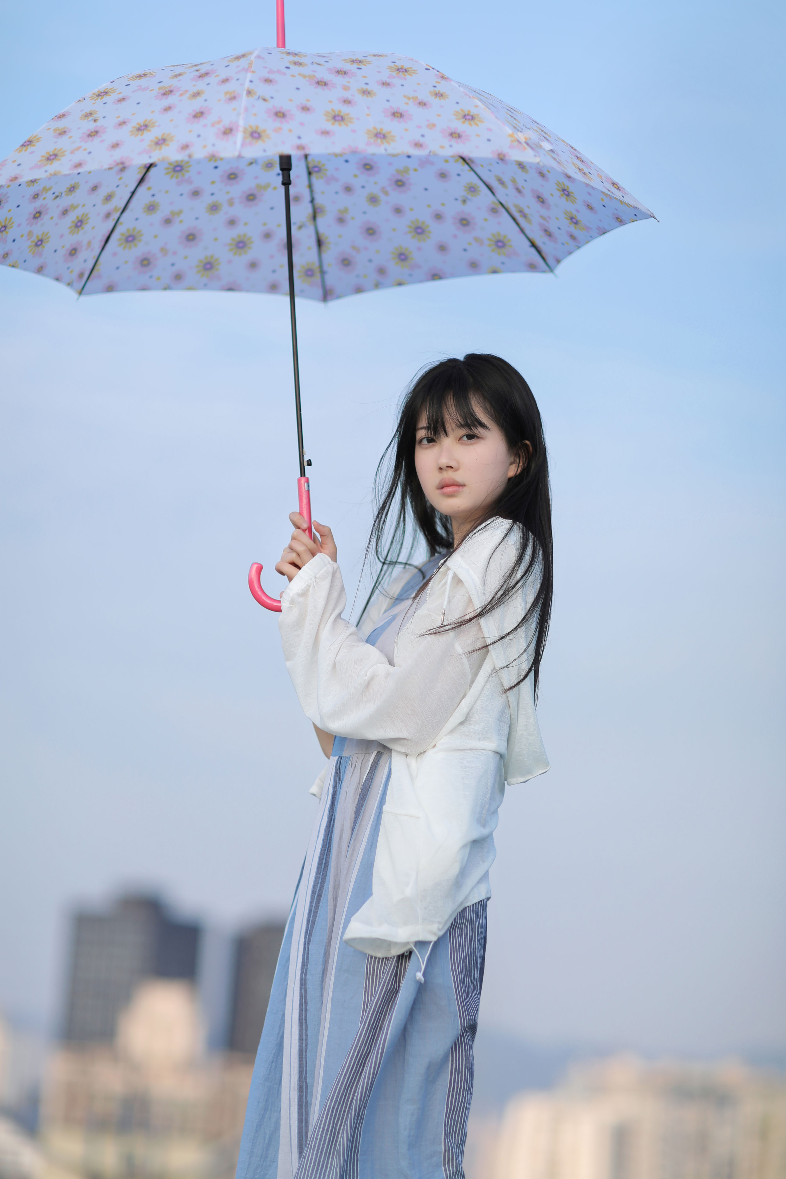 与天空合影