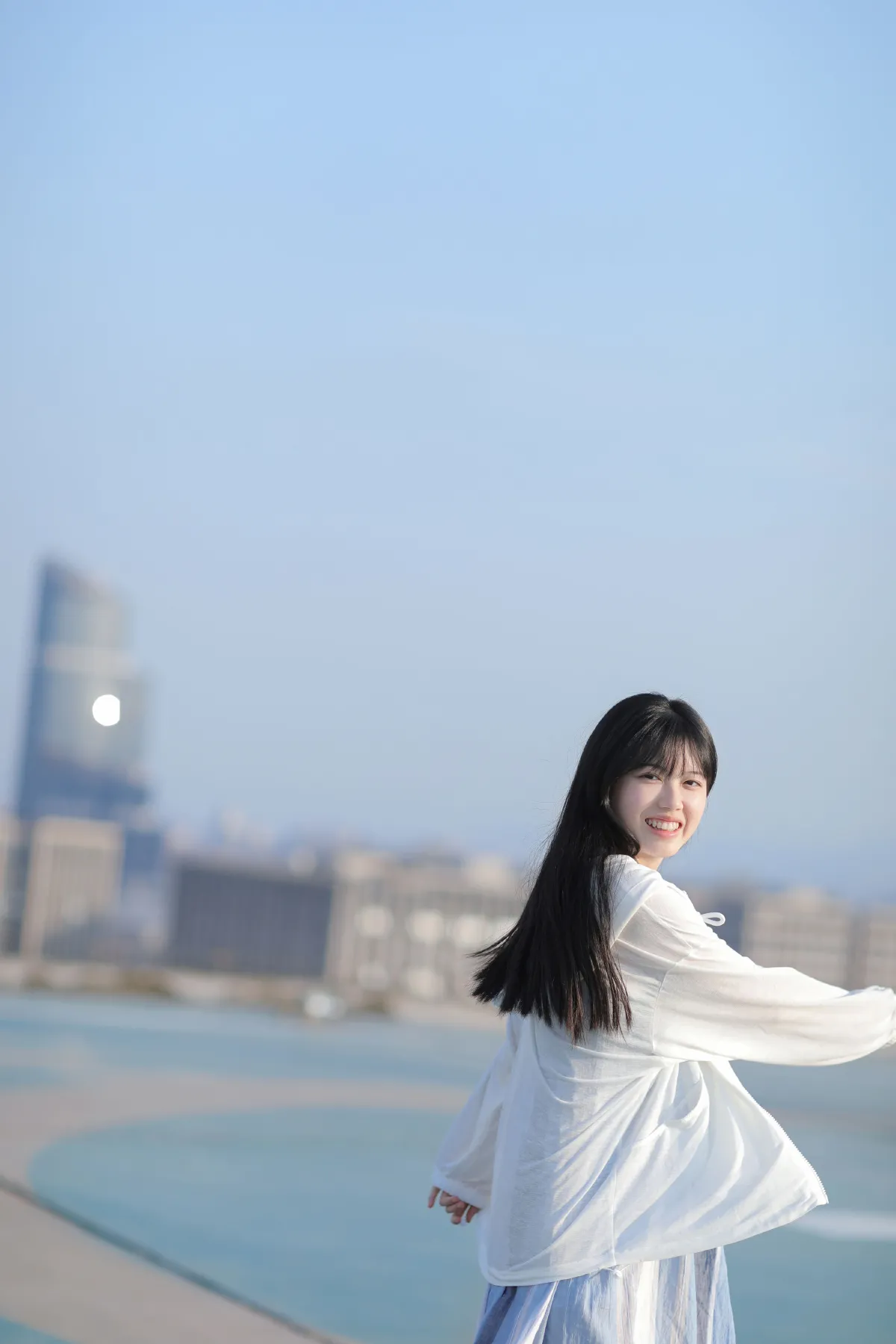 与天空合影