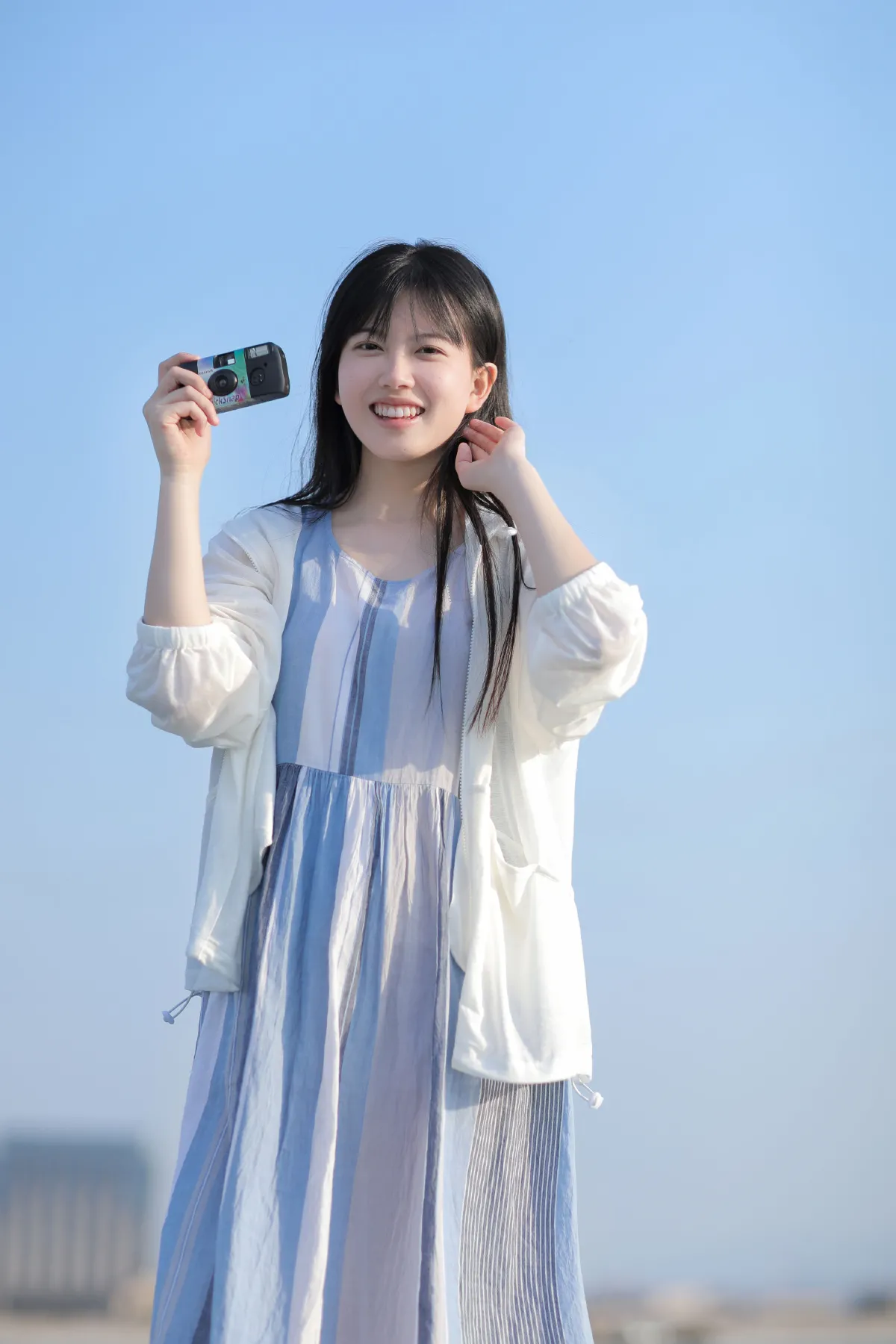 与天空合影