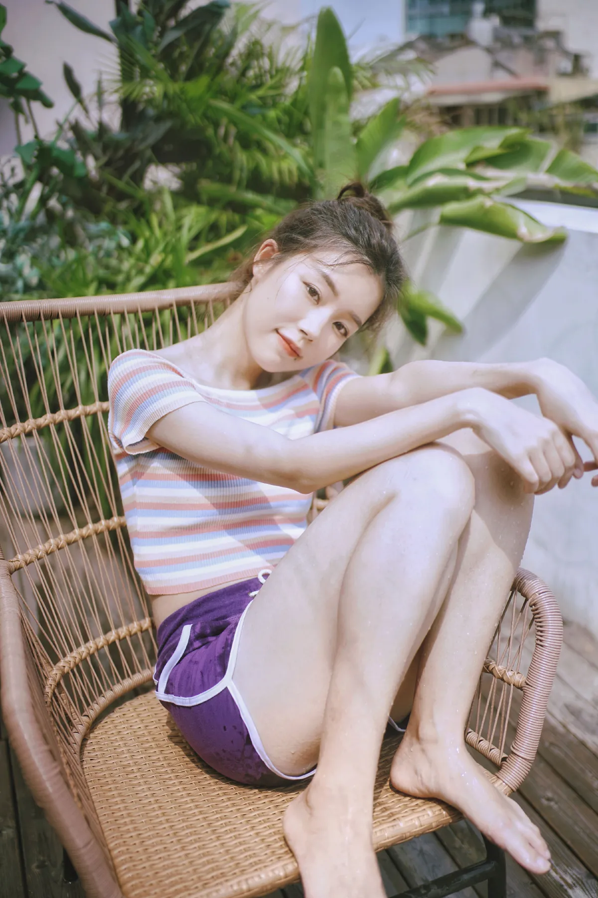 天台的水枪少女