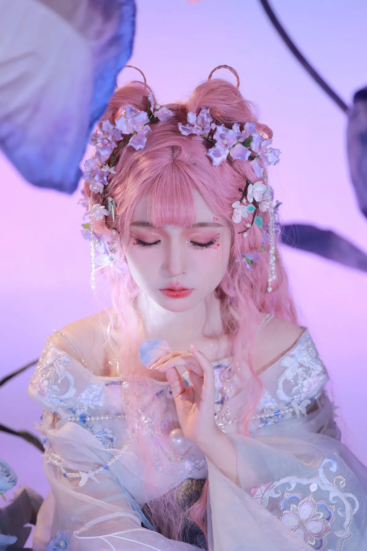 素昭_怀里猫ovo《花月夜蝶梦》美图作品图片2