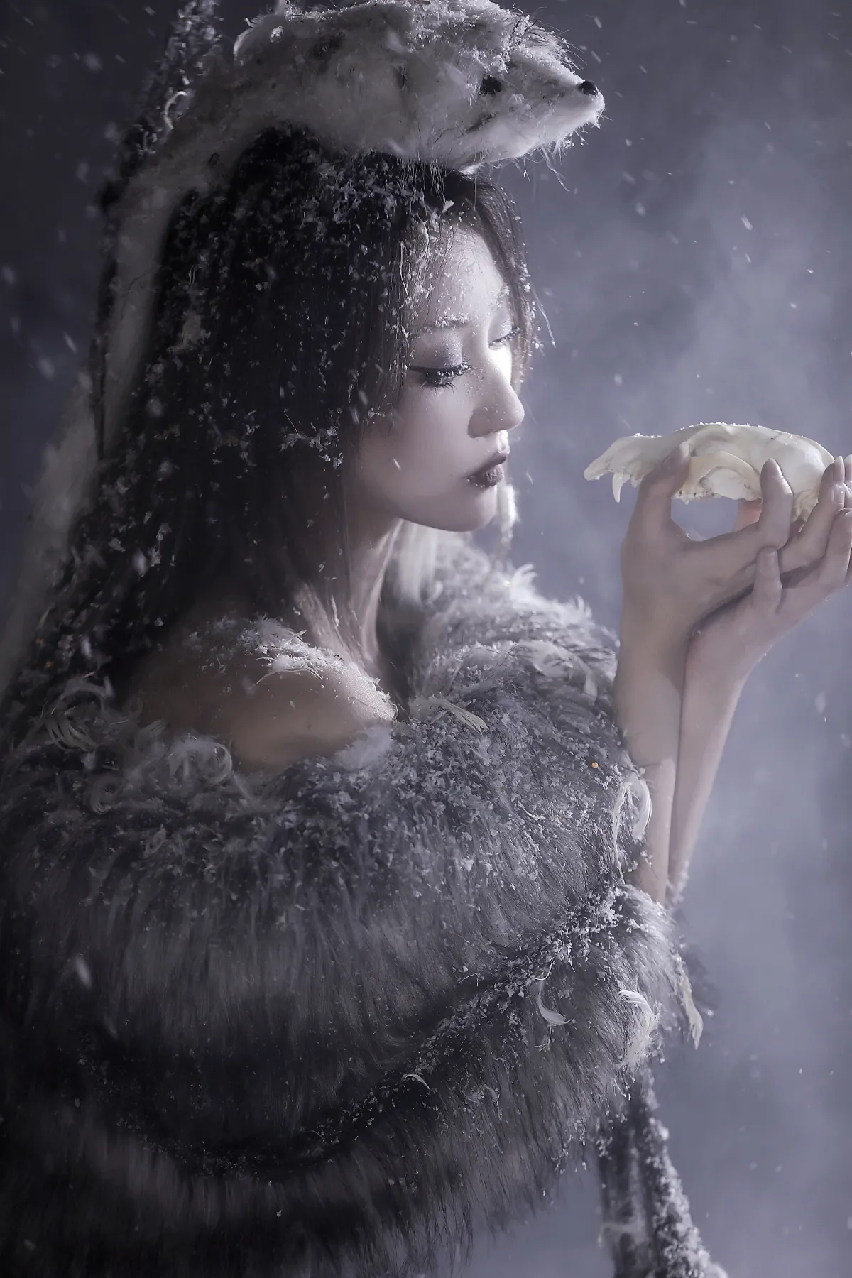 山药排骨汤_张别拉《雪狐》美图作品图片3