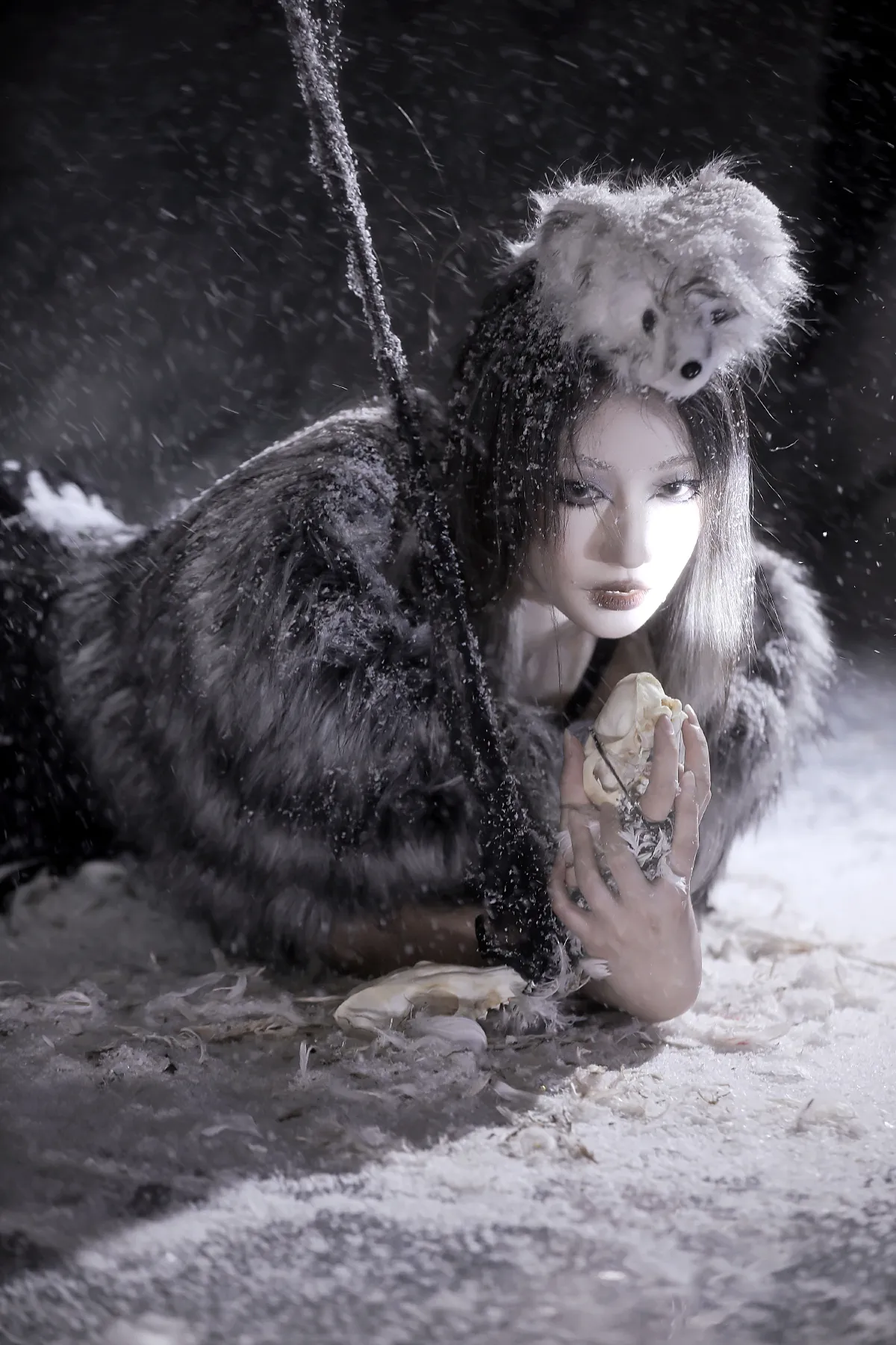 山药排骨汤_张别拉《雪狐》美图作品图片4