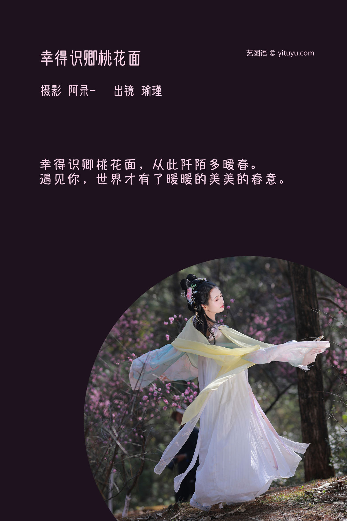 阿录-_瑜瑾《幸得识卿桃花面》美图作品图片2