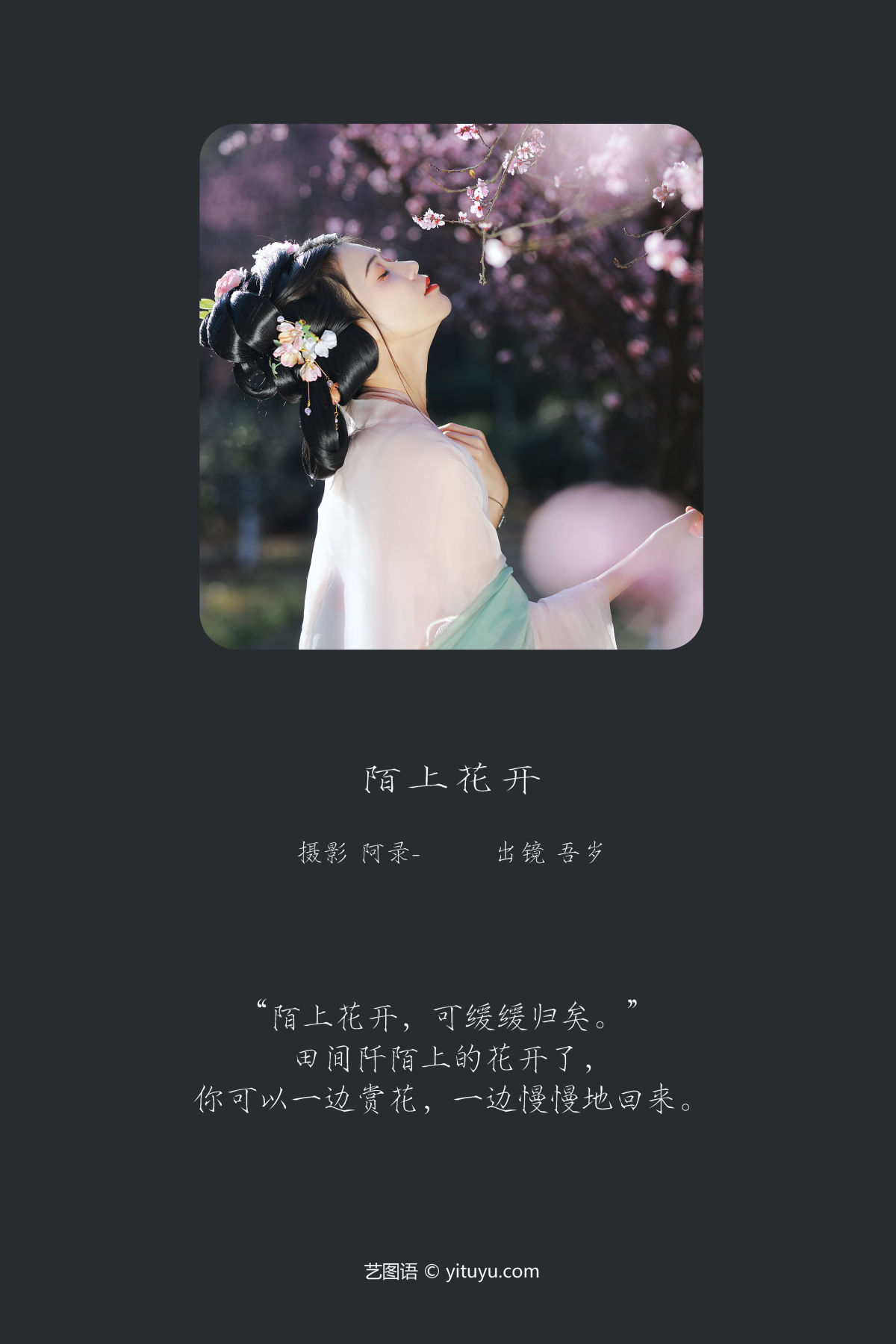 阿录-_吾岁岁《陌上花开》美图作品图片2